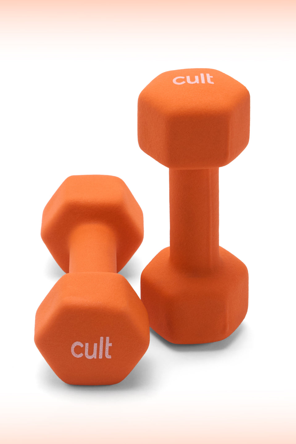 Cult 3KGx2 Neoprene Dumbbells For Home & Gym Exercises (Orange)