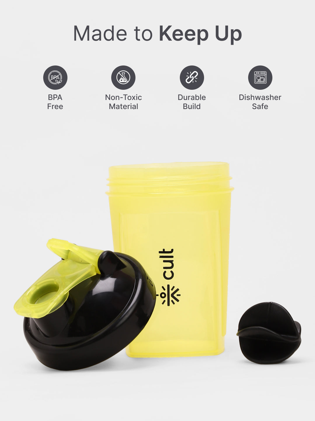 cult Micro Shaker 500ML Unisex Yellow