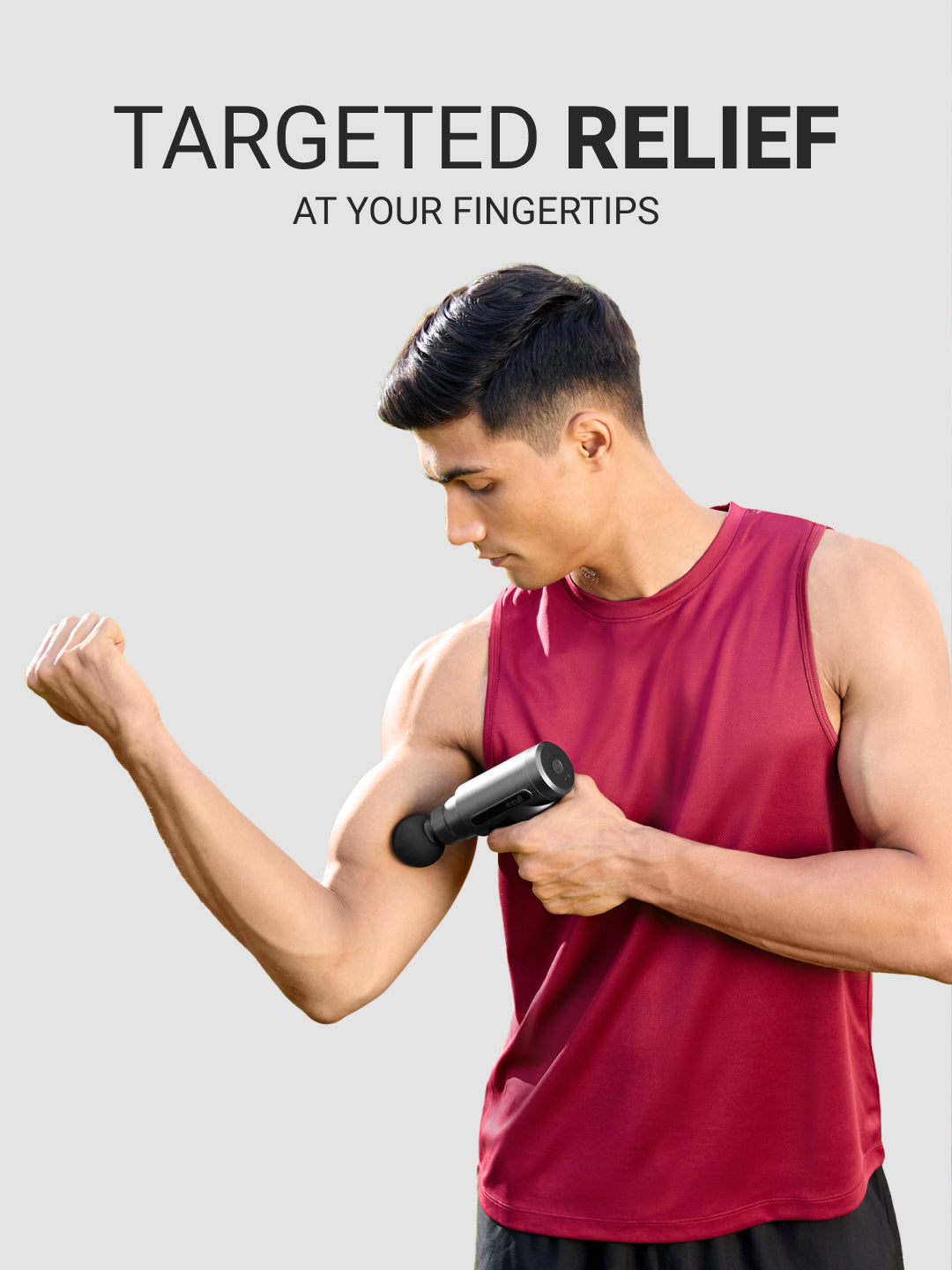 Cult Impact, Full Body Professional Gun Massager, 3000 mAh battery, QuietMotion Tech, Deep Tissue Percussions, 4 Interchangeable heads, 6 Speed levels, Silicone head.