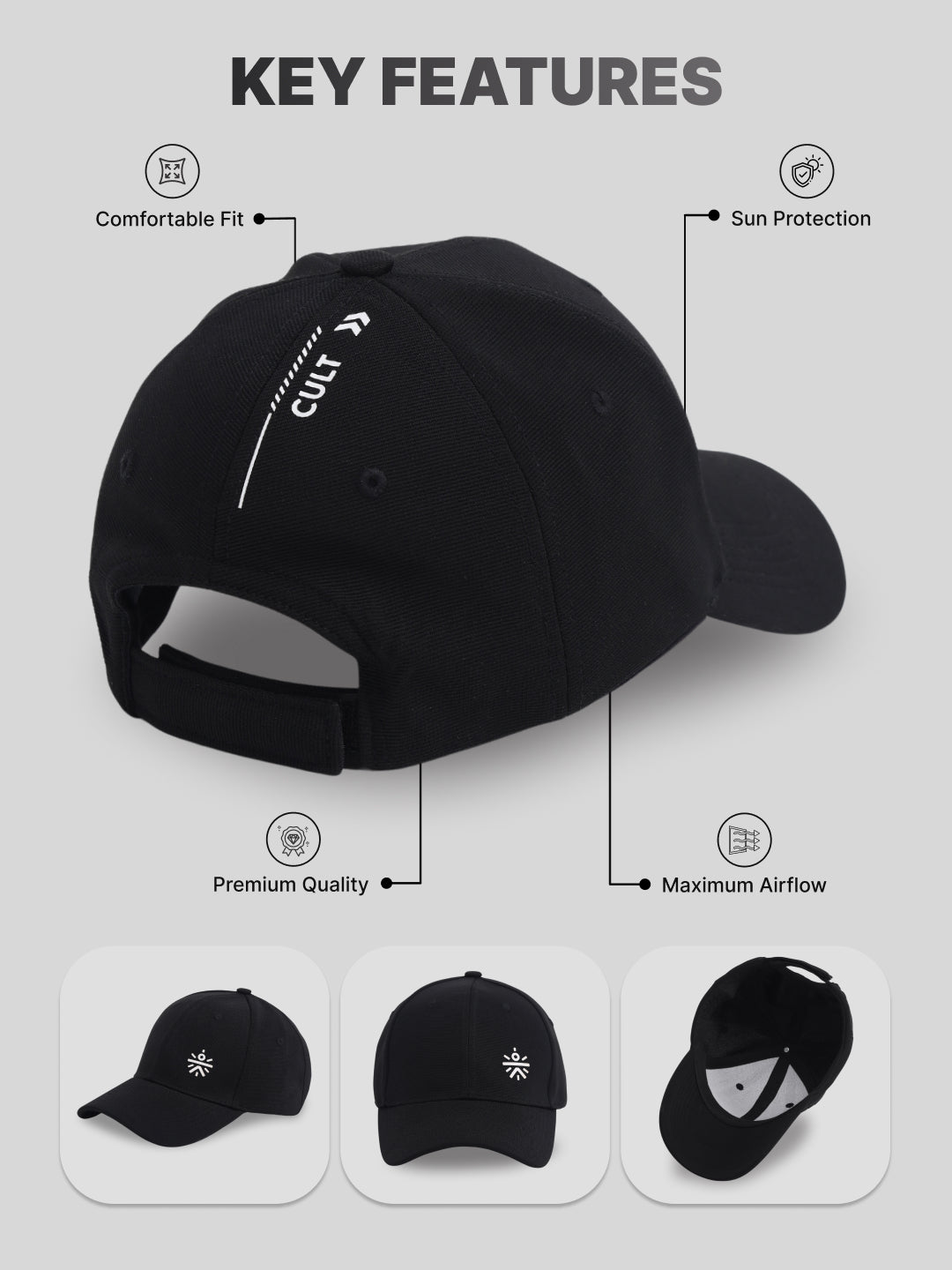 Unisex Adjustable Sports Cap