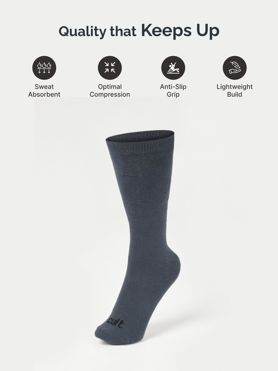 cult Compression Socks Dark Grey Unisex
