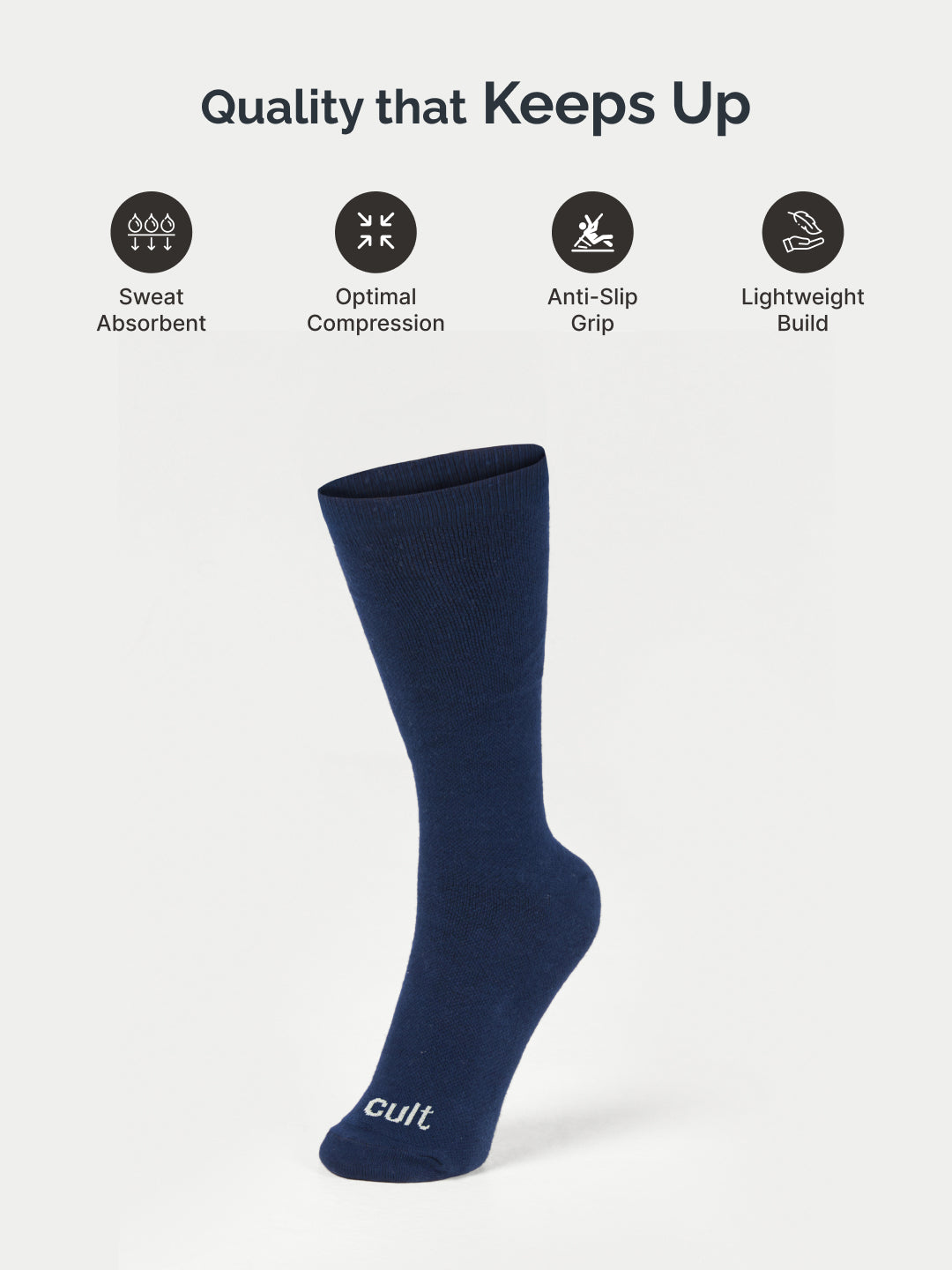 cult Compression Socks Navy Unisex