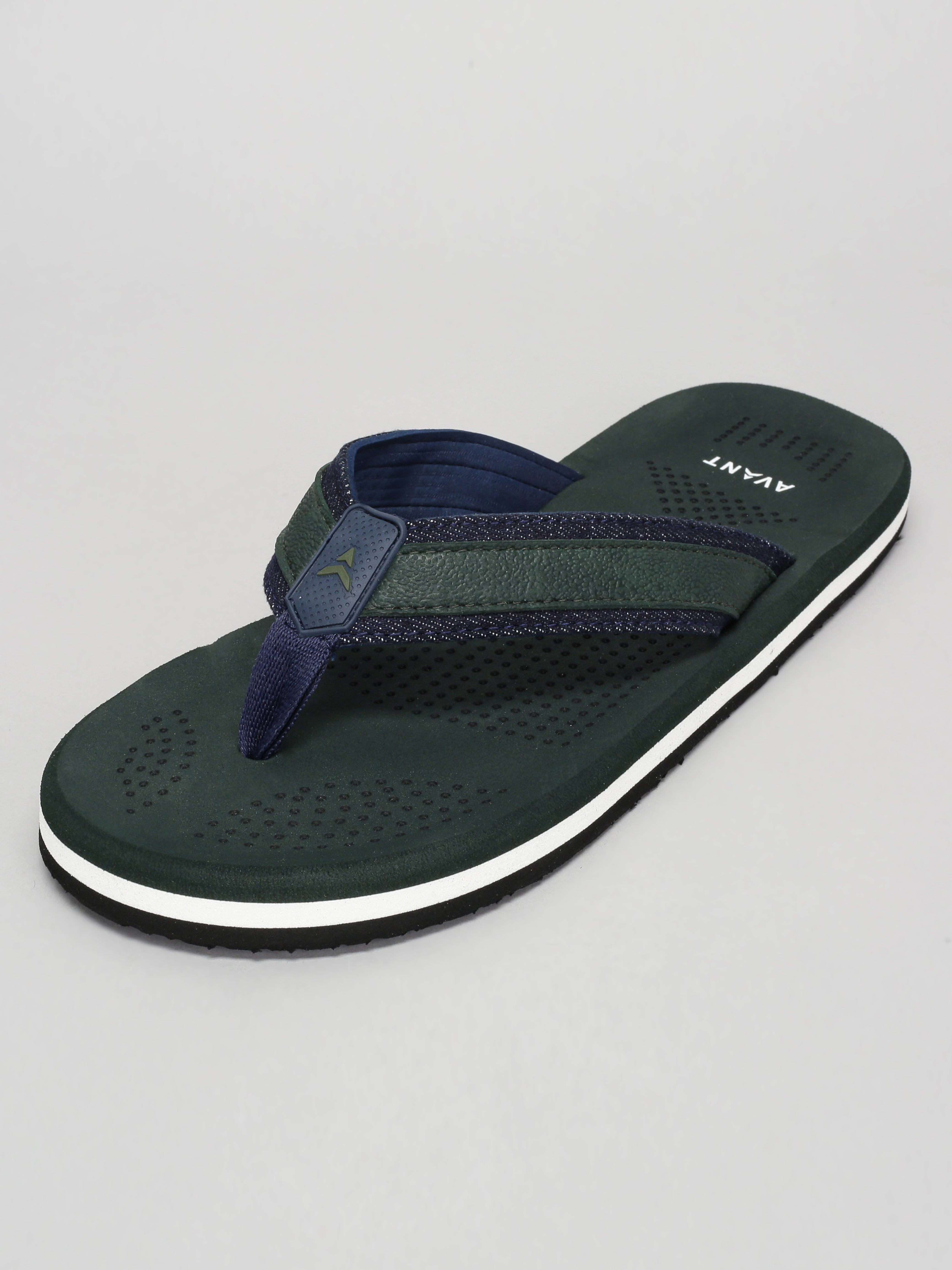Avant Men's Brook Flip Flops - Green/Navy