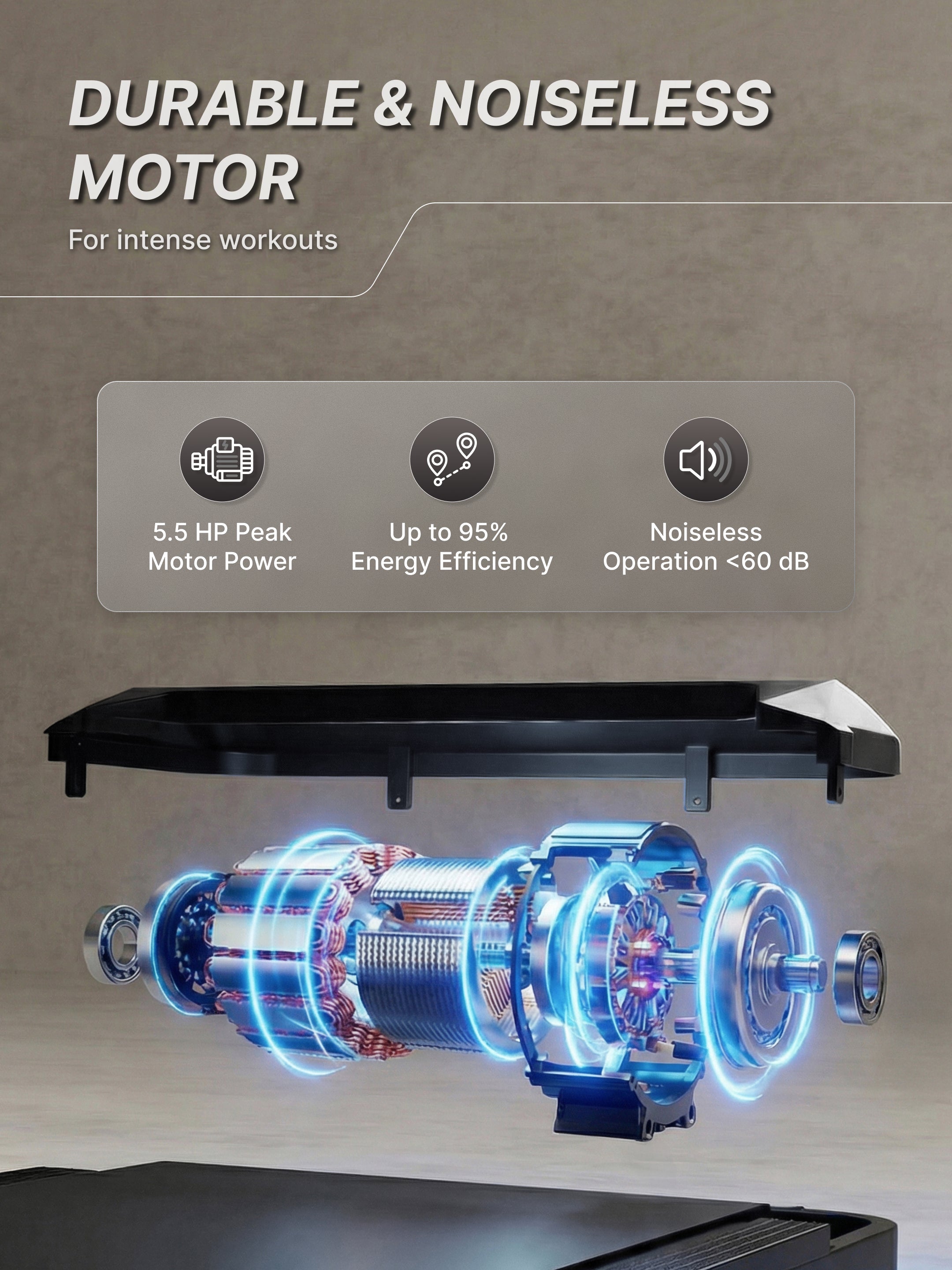 Cult Treadmill with Desk 5.5 HP Peak Motorized 3 in 1 Foldable Treadmill for Home Workout | Max User 120kg, Speed up to 12 km/hr with Adjustable & Detachable Desk with Tablet Holder