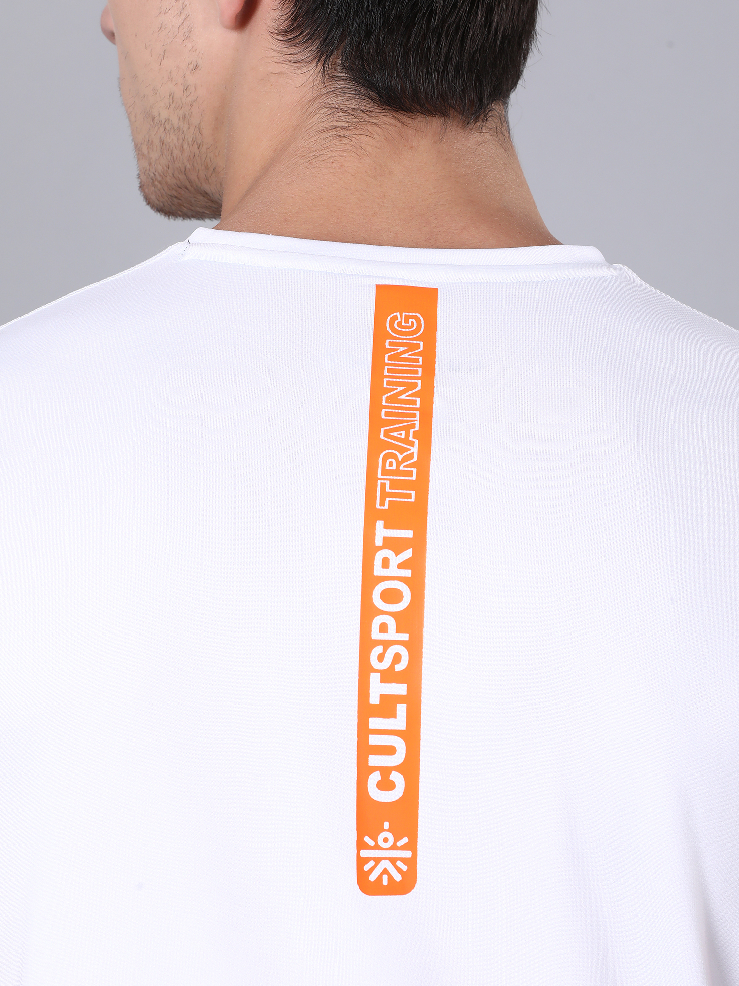 Abrstract Dia White Workout Tee