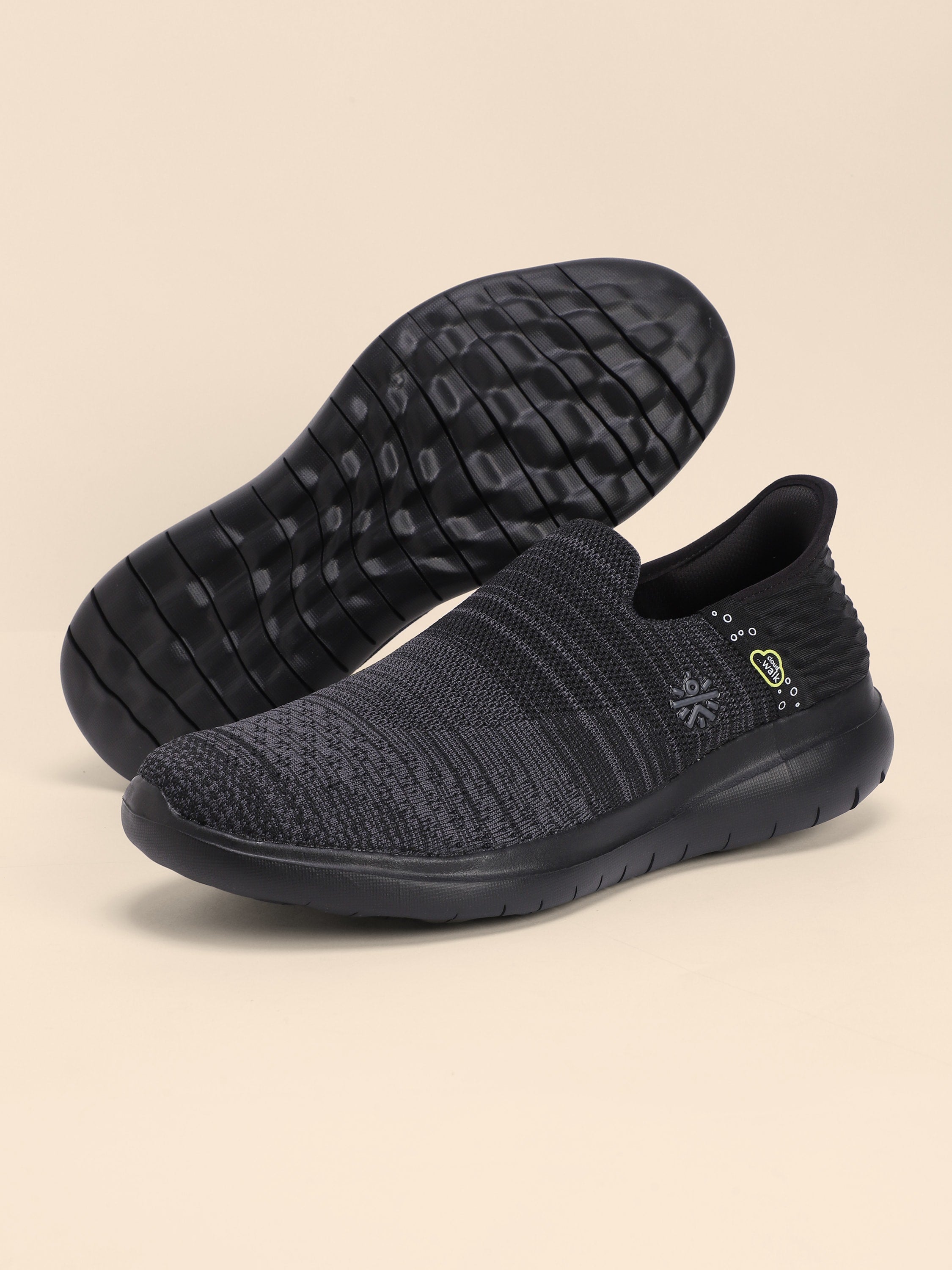 cult EZ+ Walk Men's Walking Shoes - Black/Grey