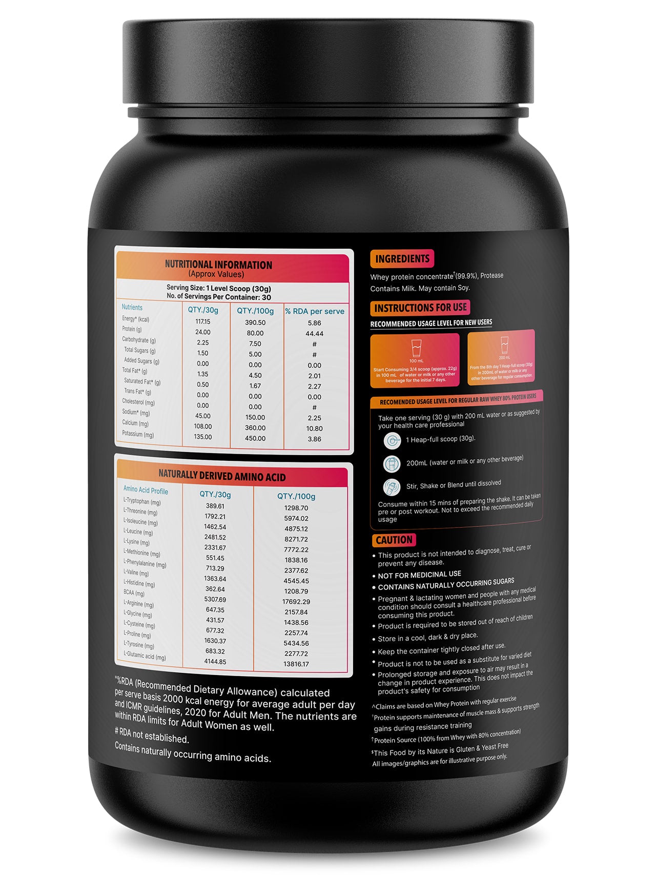 Raw Whey Protein 80% - 908g | Protein Powder for Men & Women | Reforms Strength, Muscle Growth & Recovery | 24g Protein Per Serving | Unflavoured Concentrate