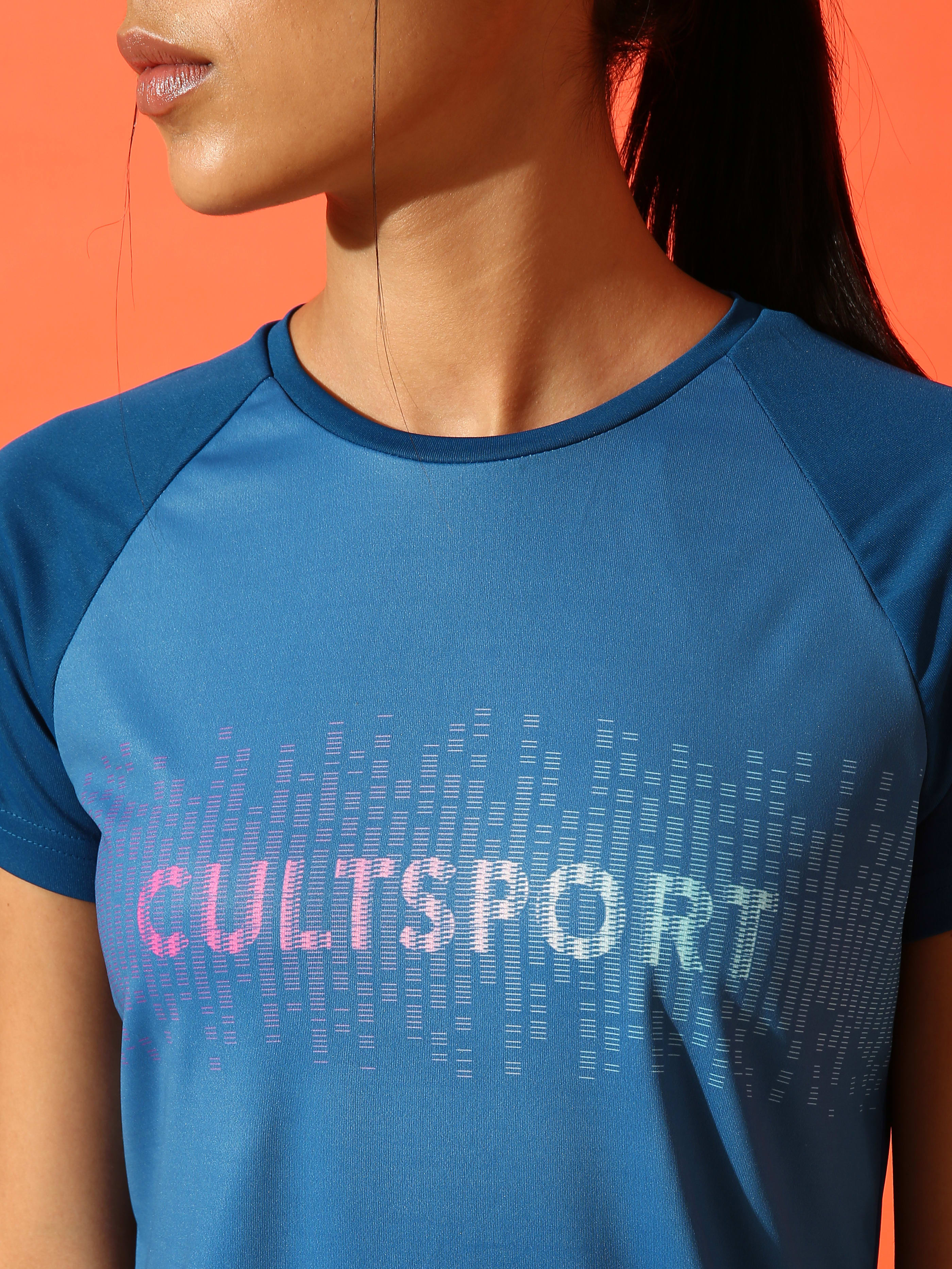 Pixelated Graphic Print T-shirt