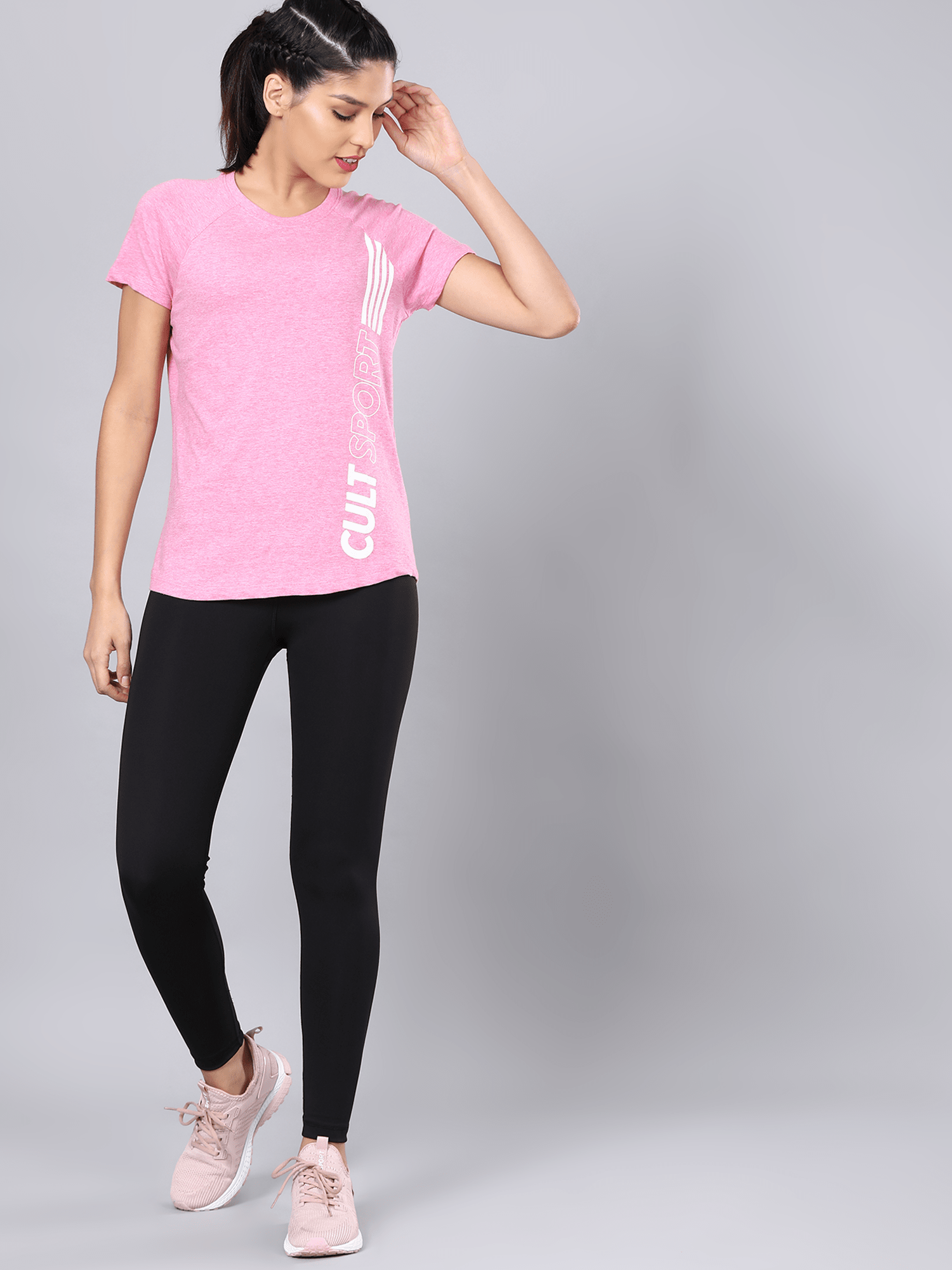 Vital Dash Pink Workout Tee