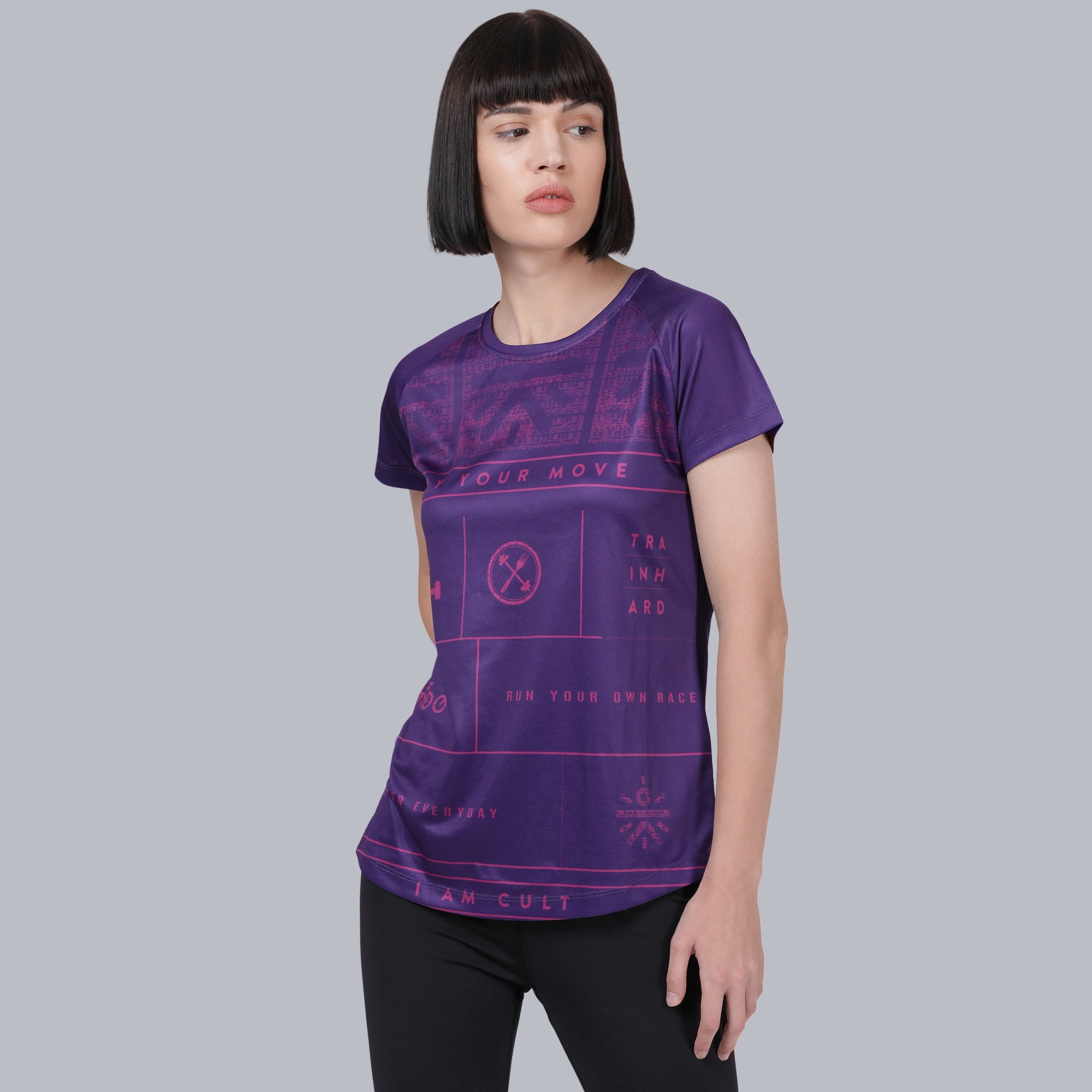 Play Your Move Slim Fit T-shirt - Purple