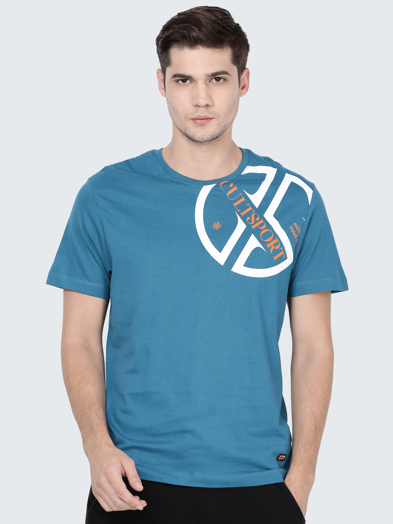 Everydays Mark Teal Cotton Tee