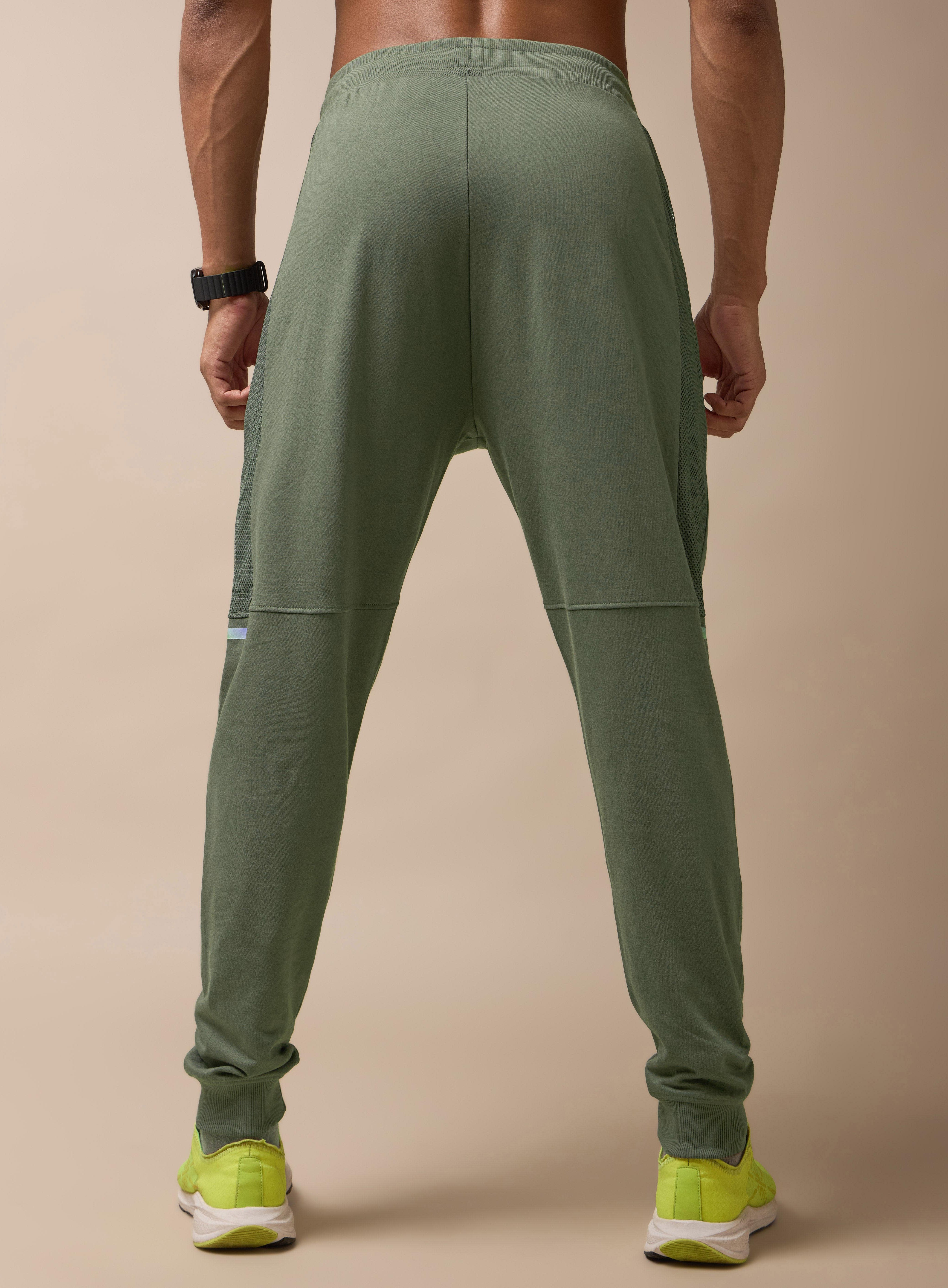 Men Olive Power Joggers