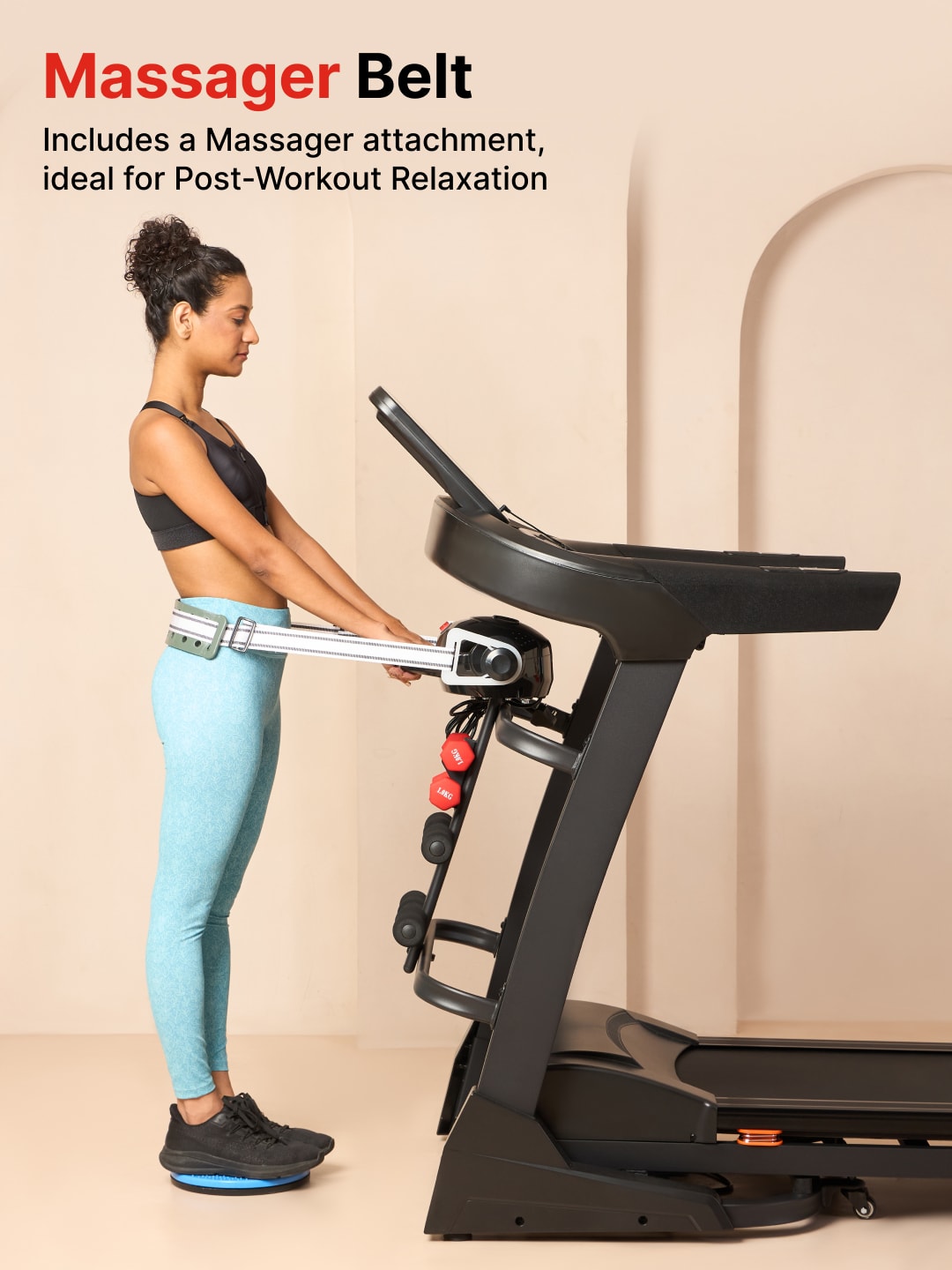 Cultrun M5 Multimode 5HP Peak Treadmill | 15-level Auto-Incline | Max Weight-130kg | Max Speed-18kmph (with 6 Months Extended Warranty)