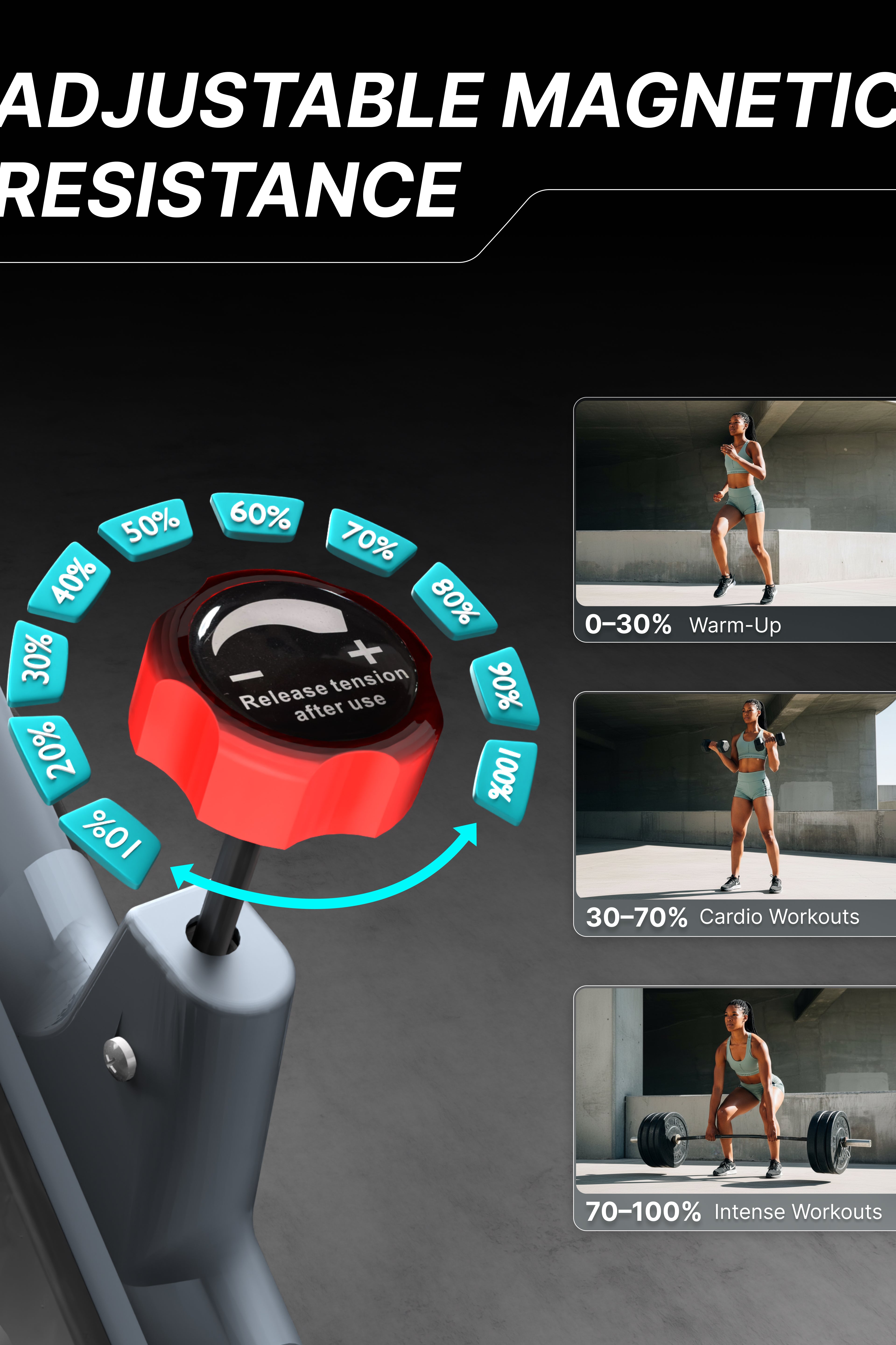 Fitkit by Cult FK7004 Premium Magnetic Spin Bike | 130kg Support | Stepless Resistance & 8kg Flywheel | LCD Display with Heart-Rate Tracking | Tablet Holder | Smooth & Silent Ride for Home Fitness