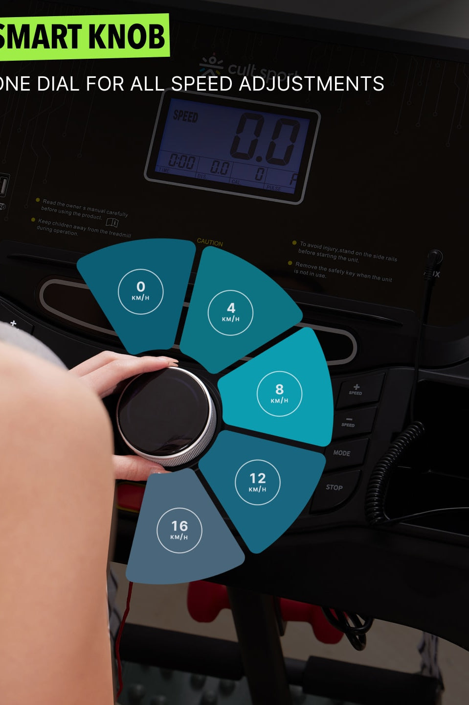 Smartrun Canoas 5.5 HP Peak Treadmill | 15-level Auto-Incline & Massager | Max Weight-130kg | Max Speed-16kmph (with 6 Months Extended Warranty)