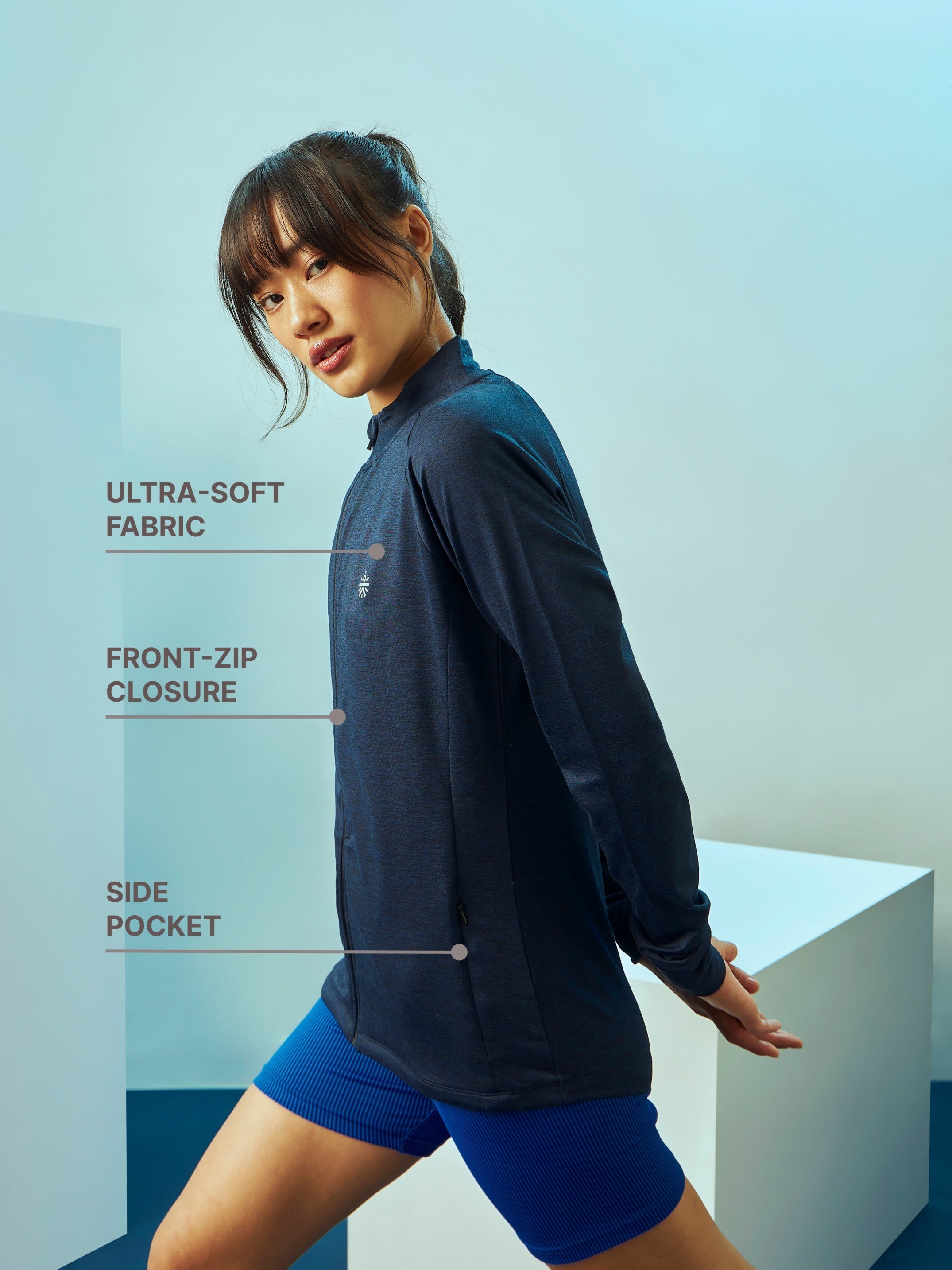 Zip-Front Jacket with Side Pockets