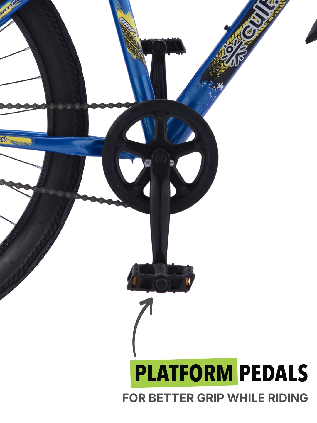 ROKKIBC26Blue Steel Single Speed 26 inch Mountain Cycle with Single Wall Rim and Rigid Fork