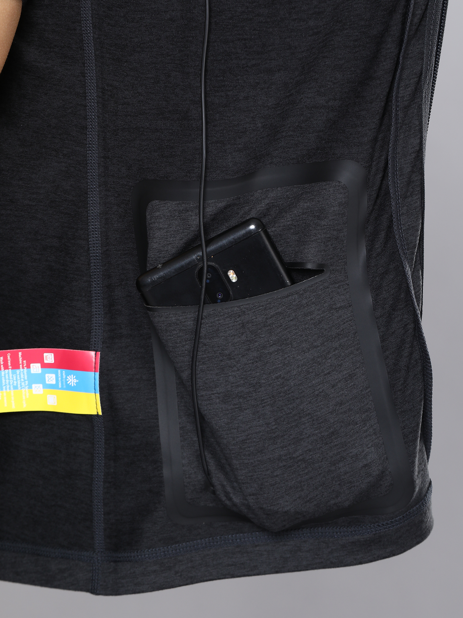 Vital Propel Black Zip Through Sweatshirt