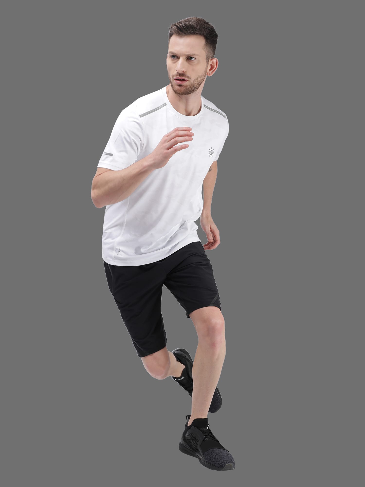 Vital Blaze White Running Relaxed Tee