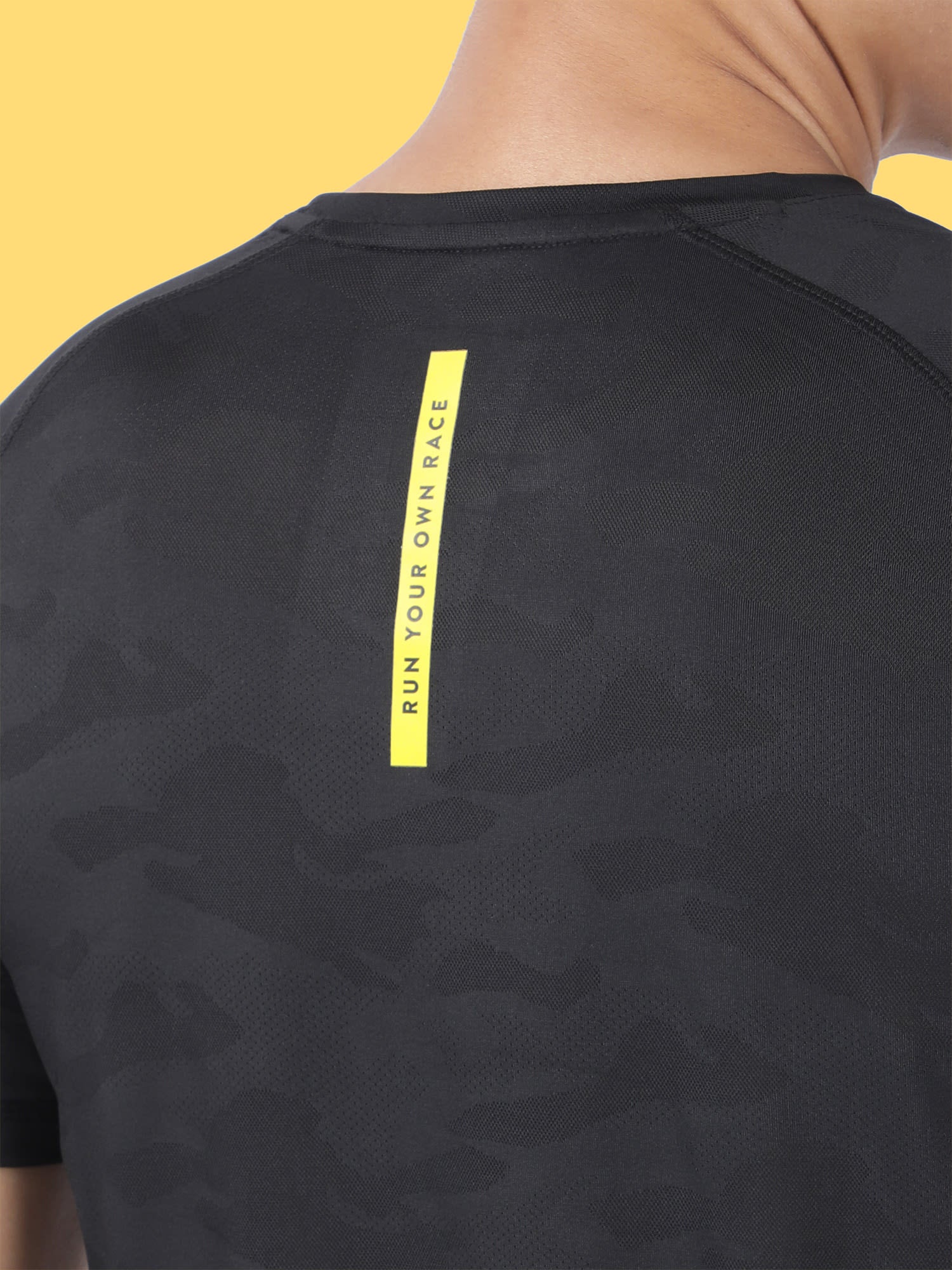 Vital Breathe Black Running Relaxed Tee