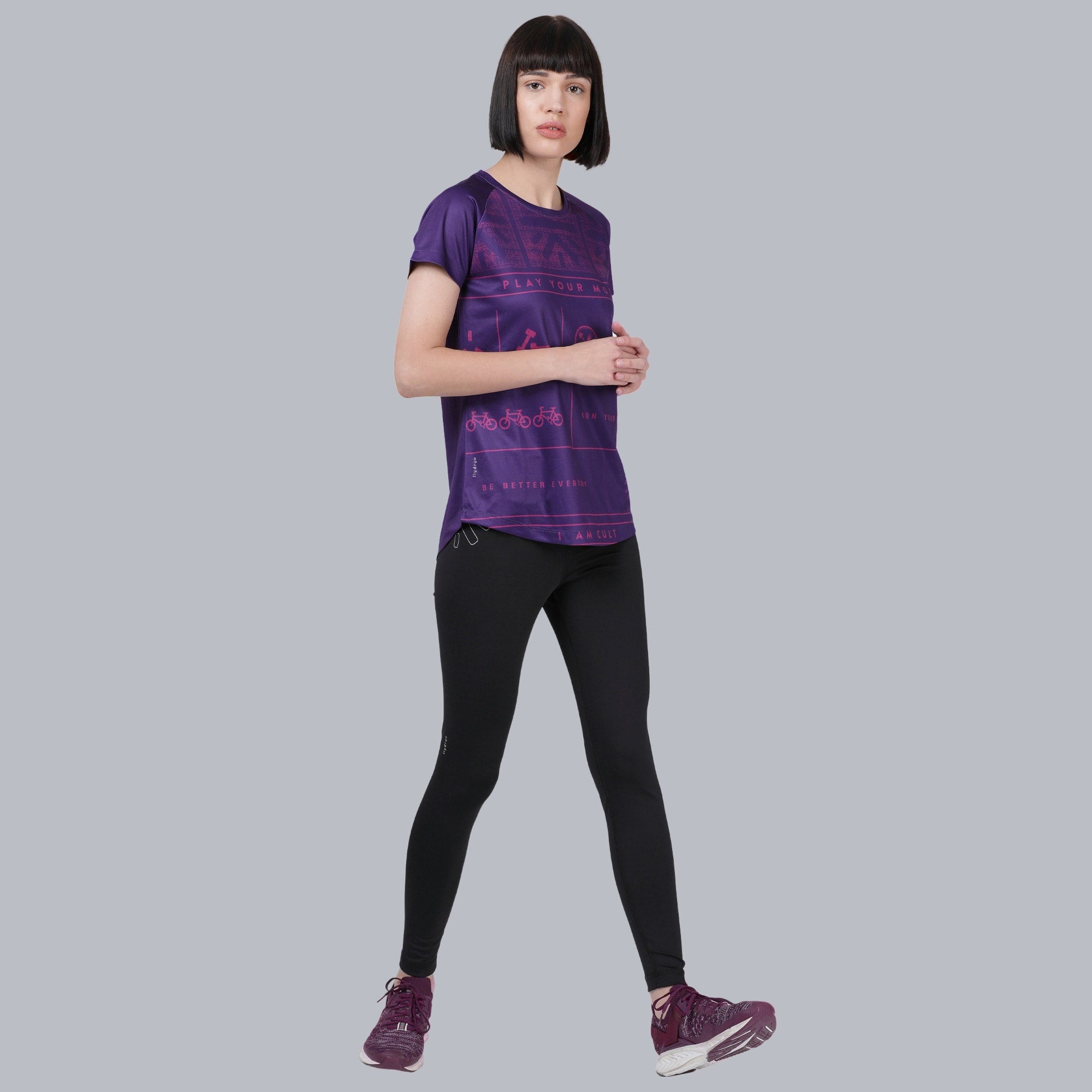 Play Your Move Slim Fit T-shirt - Purple