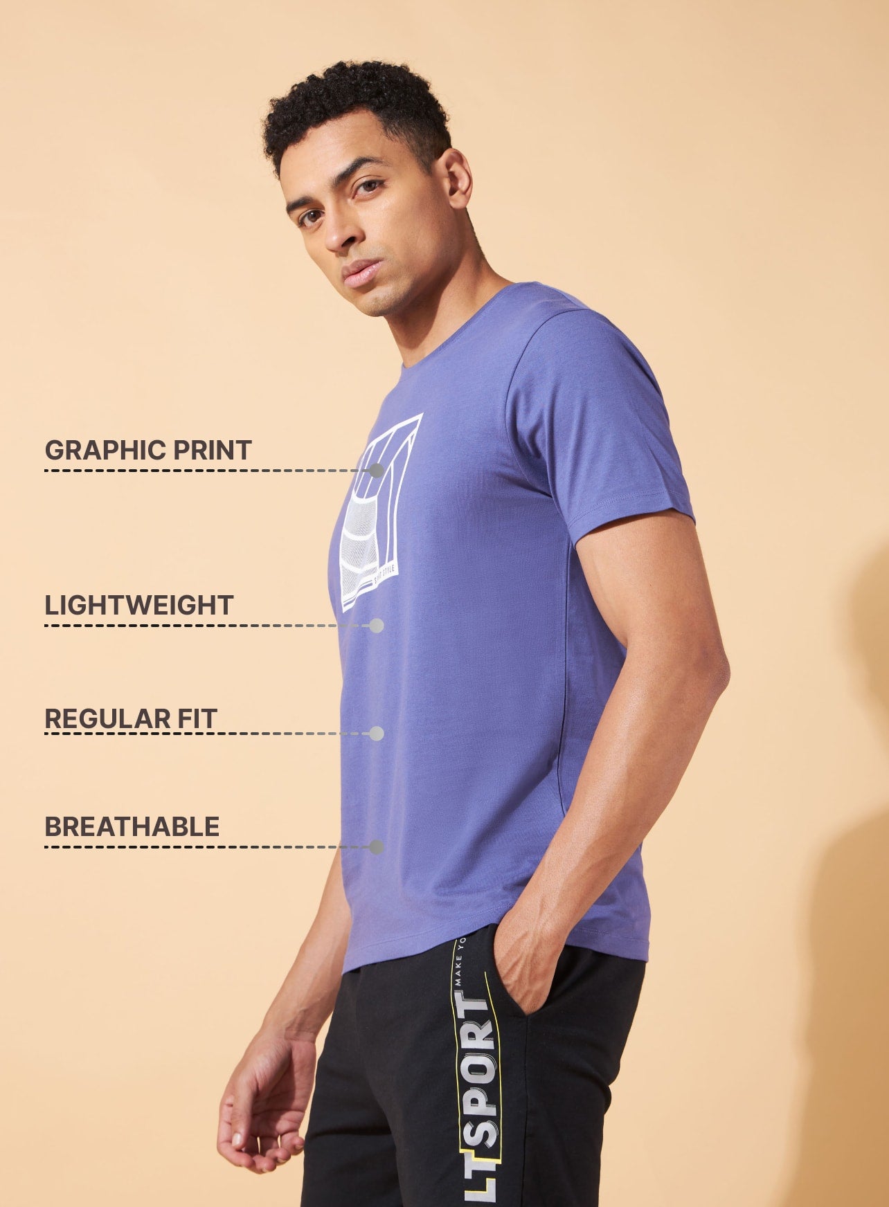 Sport Style Print T-shirt