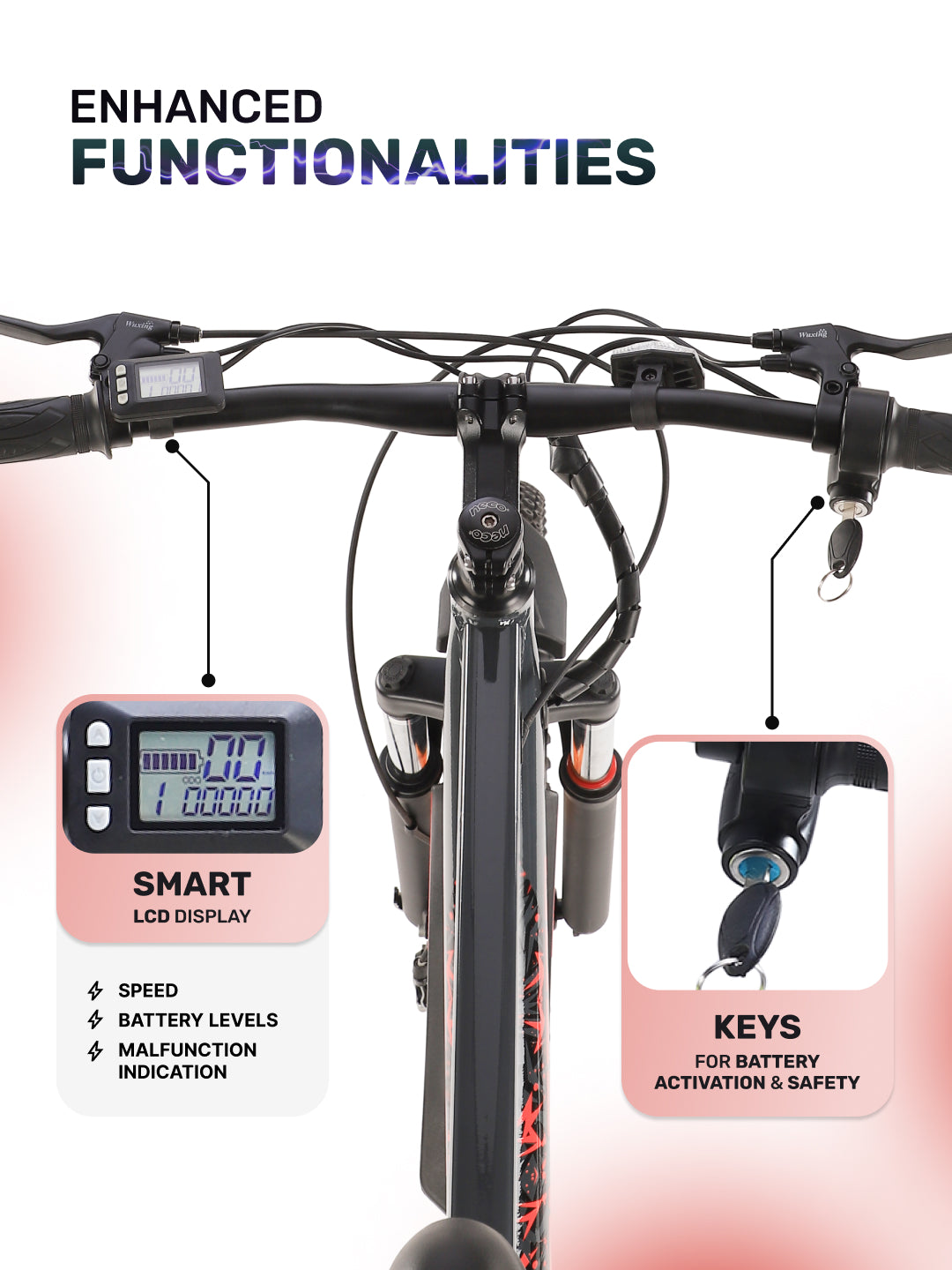 Escalator 27.5T Grey with 250W BLDC Motor| 4 Hours Fast Charge| 7.8 Ah Li-ion Battery| Up to 35 Km| 27.5 Inches Wheels| Single Speed Electric Cycle | Ideal for 15+ Years