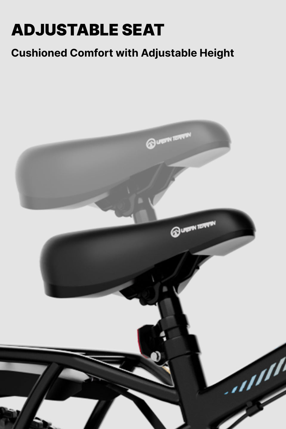 Urban Terrain Comet Pro 26T Single Speed Steel Mountain Bike with Front Suspension & Dual Disc Brakes (Black)