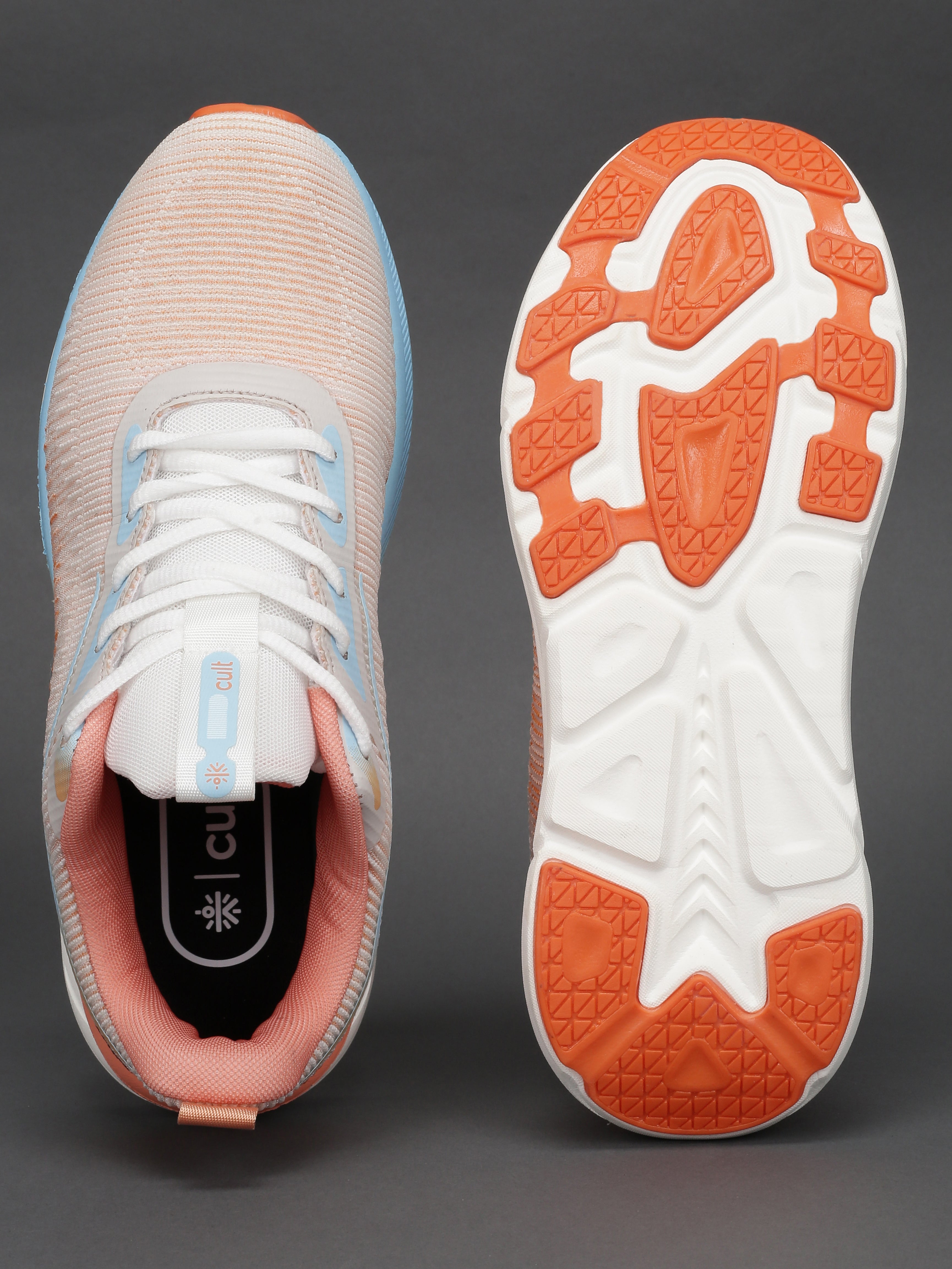 cult Men's Flytor Running Shoes - L. Peach/Ice Blue
