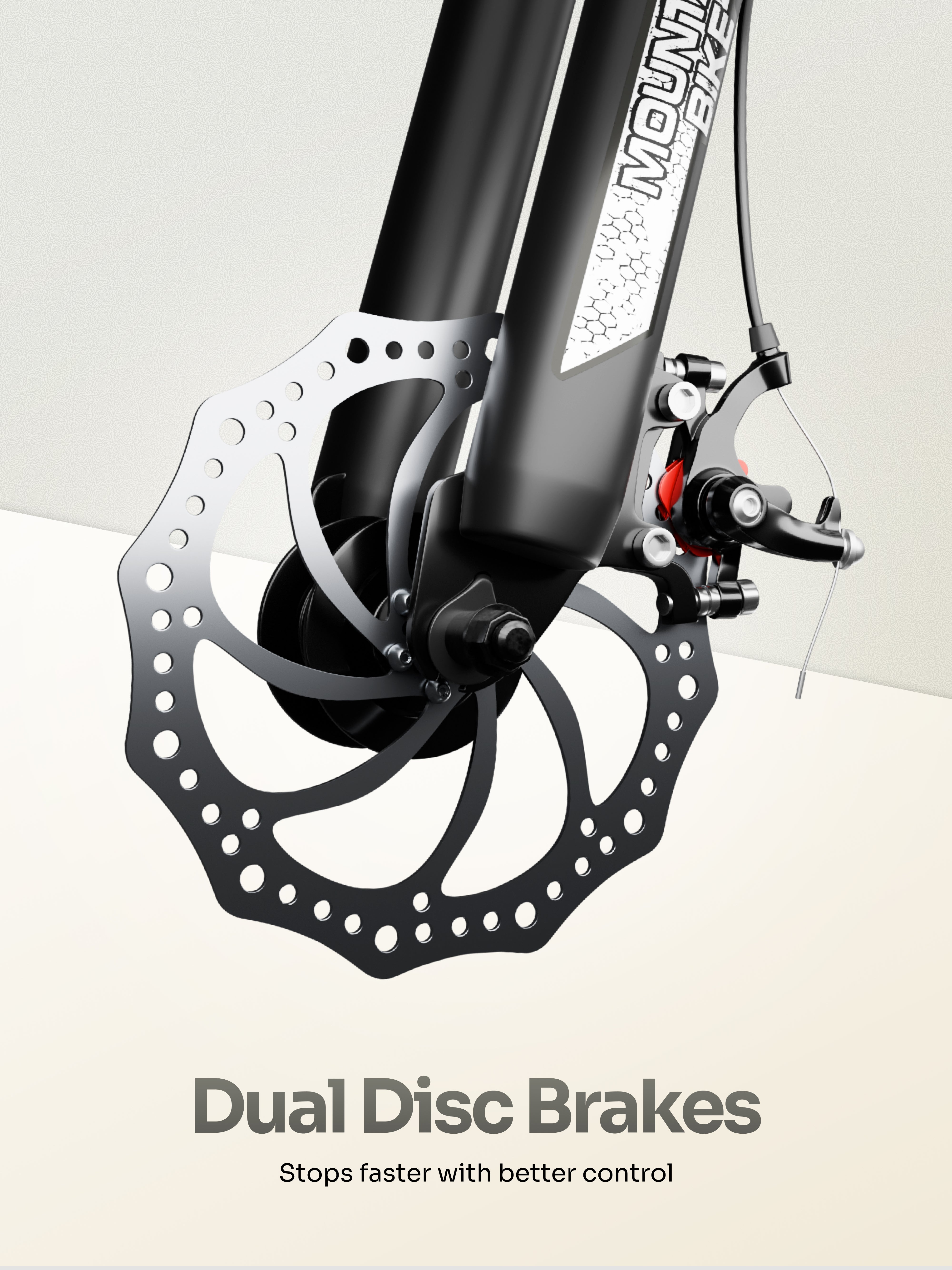 Galaxy Max Mountain Bike Steel 7 Speed Cycle 27.5 inch Tyre, White With Front Suspension, Single Wall Rim and Dual Disc Brakes Ideal For 5.2 ft to 6 ft