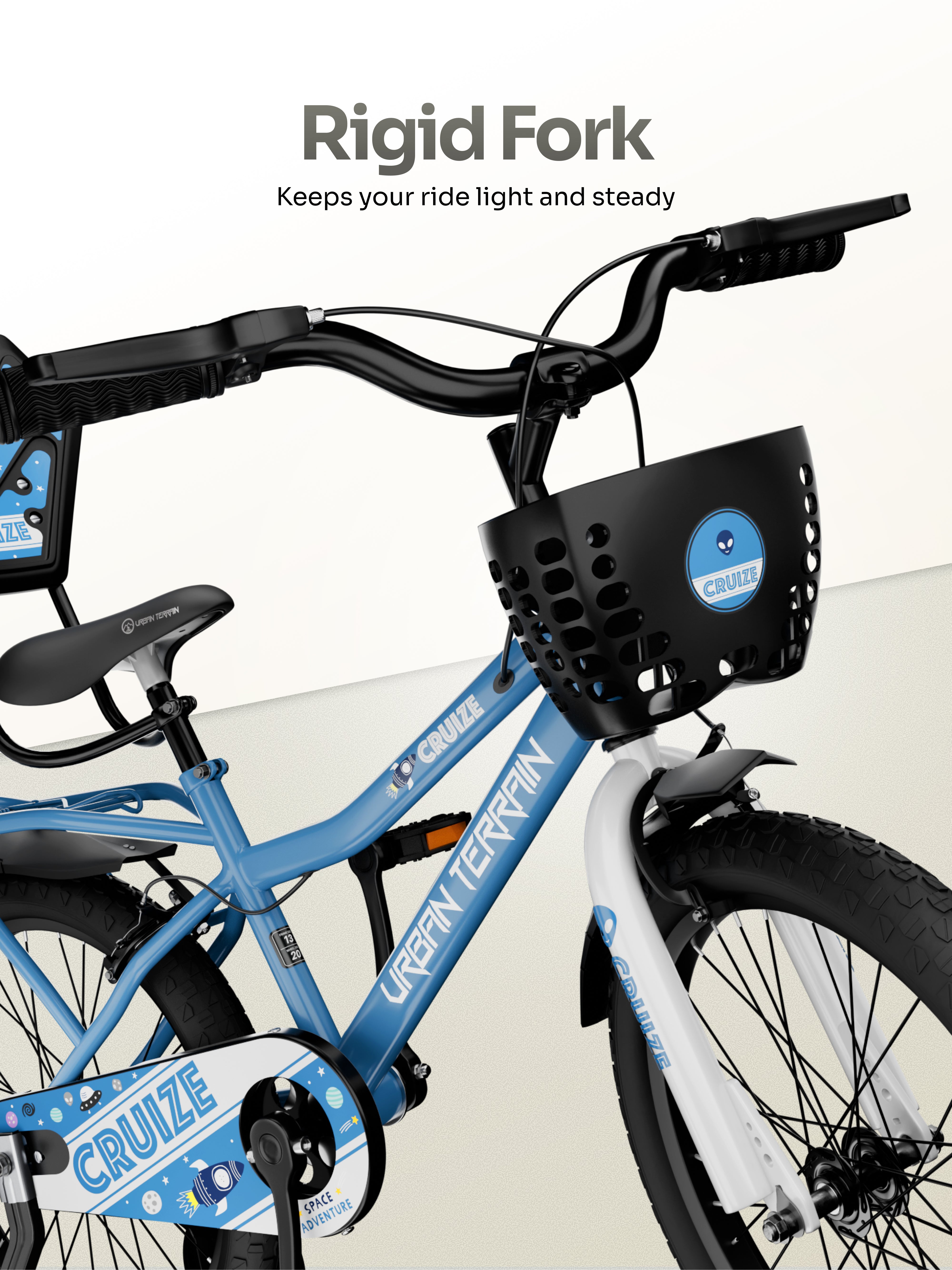Urban Terrain Cruize 20T Single Speed Kids Cycle, Blue