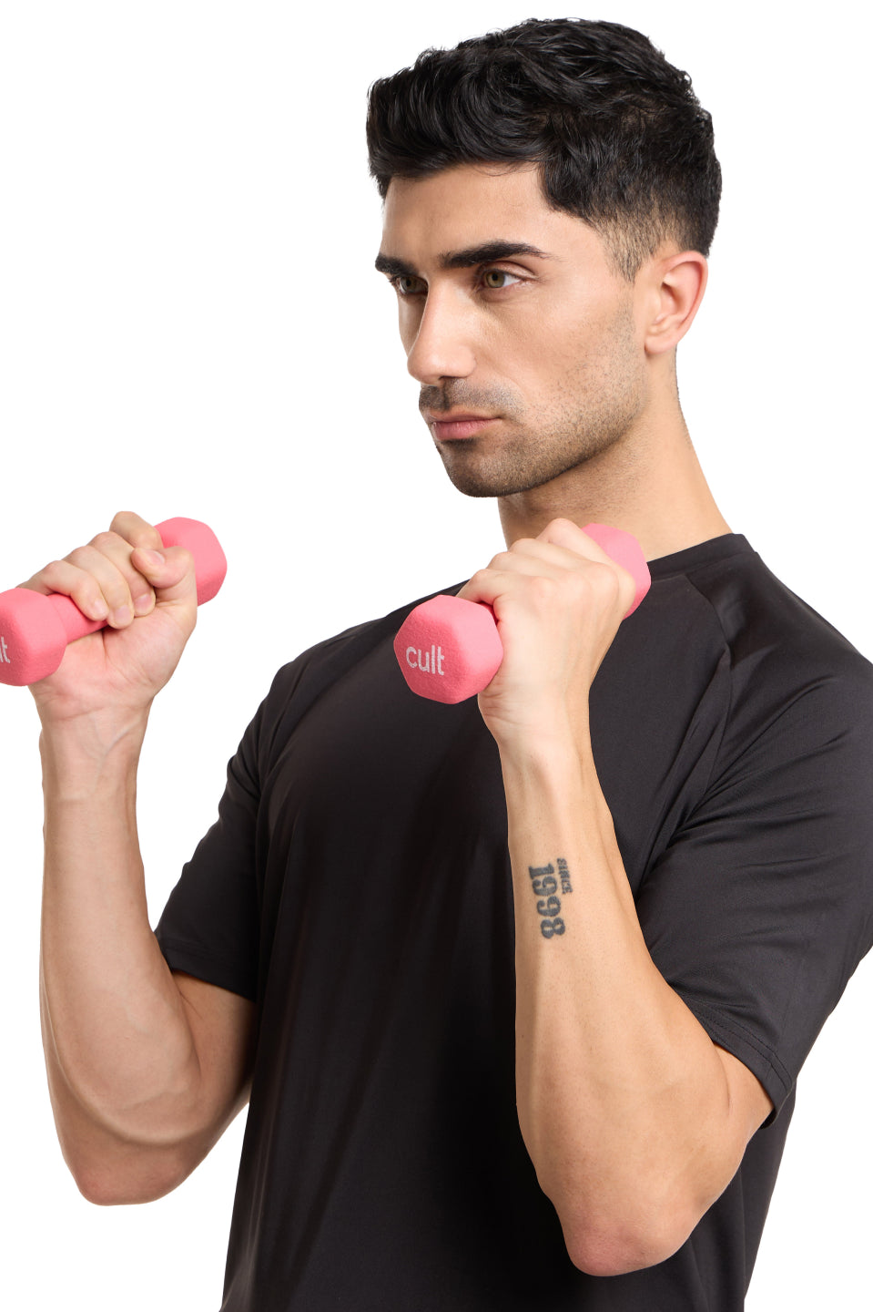 Cult 1KGx2 Neoprene Dumbbells For Home & Gym Exercises (Pink)