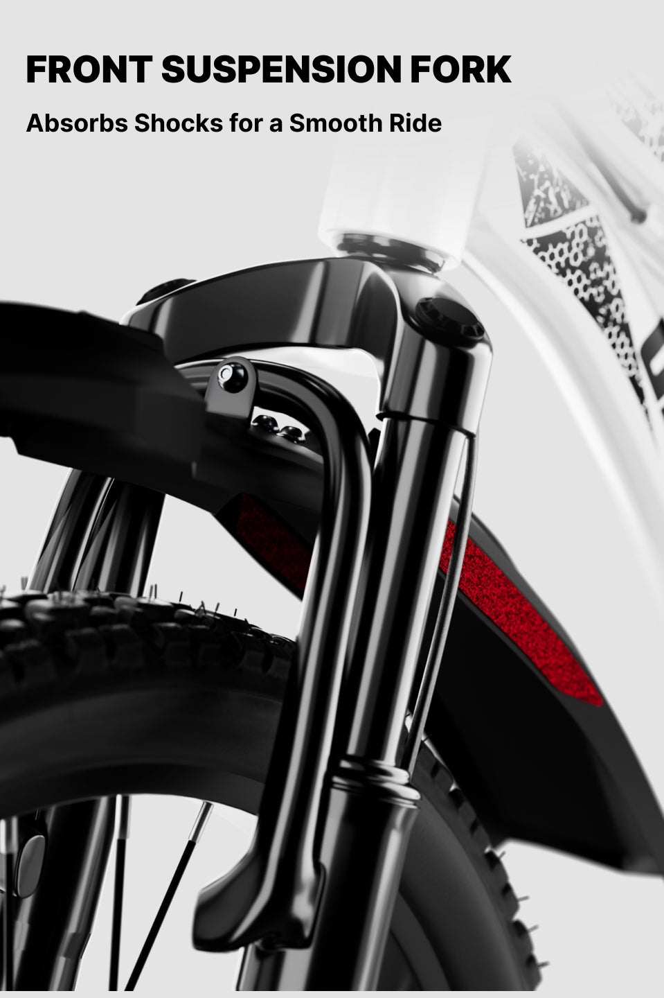 Galaxy Max Mountain Bike Steel 7 Speed Cycle 24 inch Tyre, White With Front Suspension, Single Wall Rim and Dual Disc Brakes Ideal For 4.5 ft to 5.3 ft