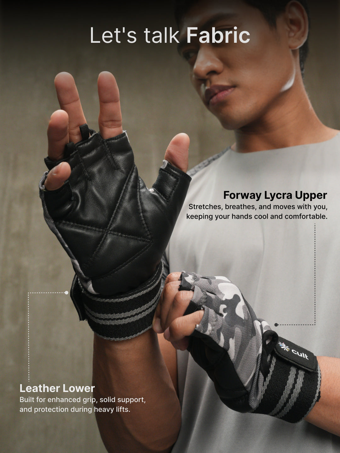 CULT Gym Gloves - Camo