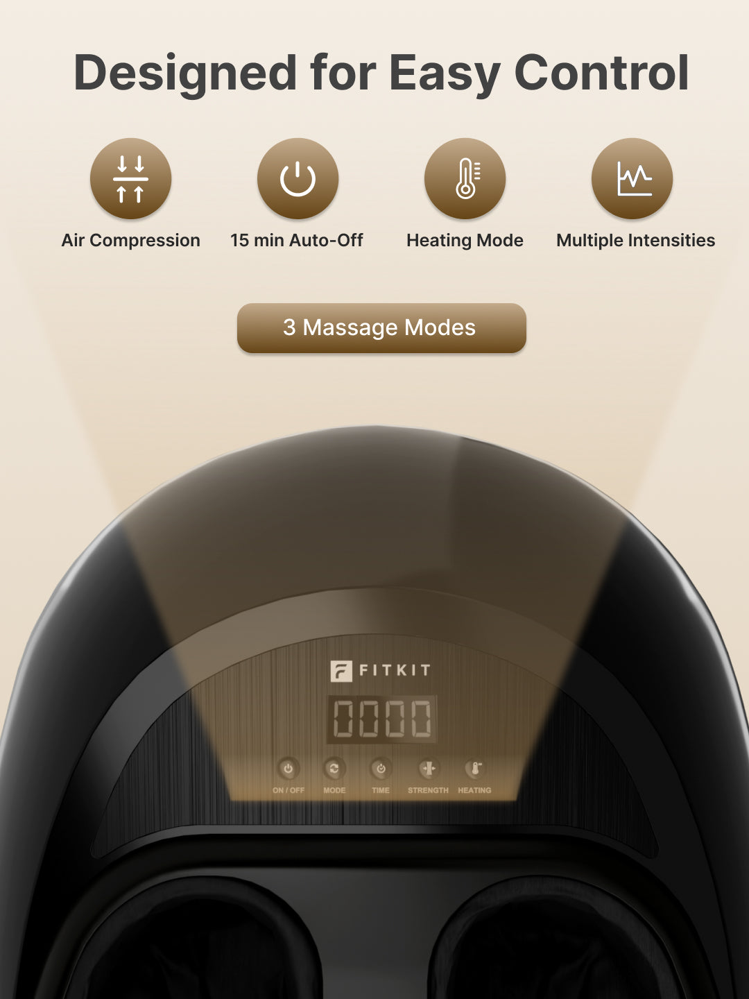 Cult Fitkit Pulse Foot massager with Air compression, Vibration & Shiatsu therapy, Pain Relief, Boost Blood Circulation