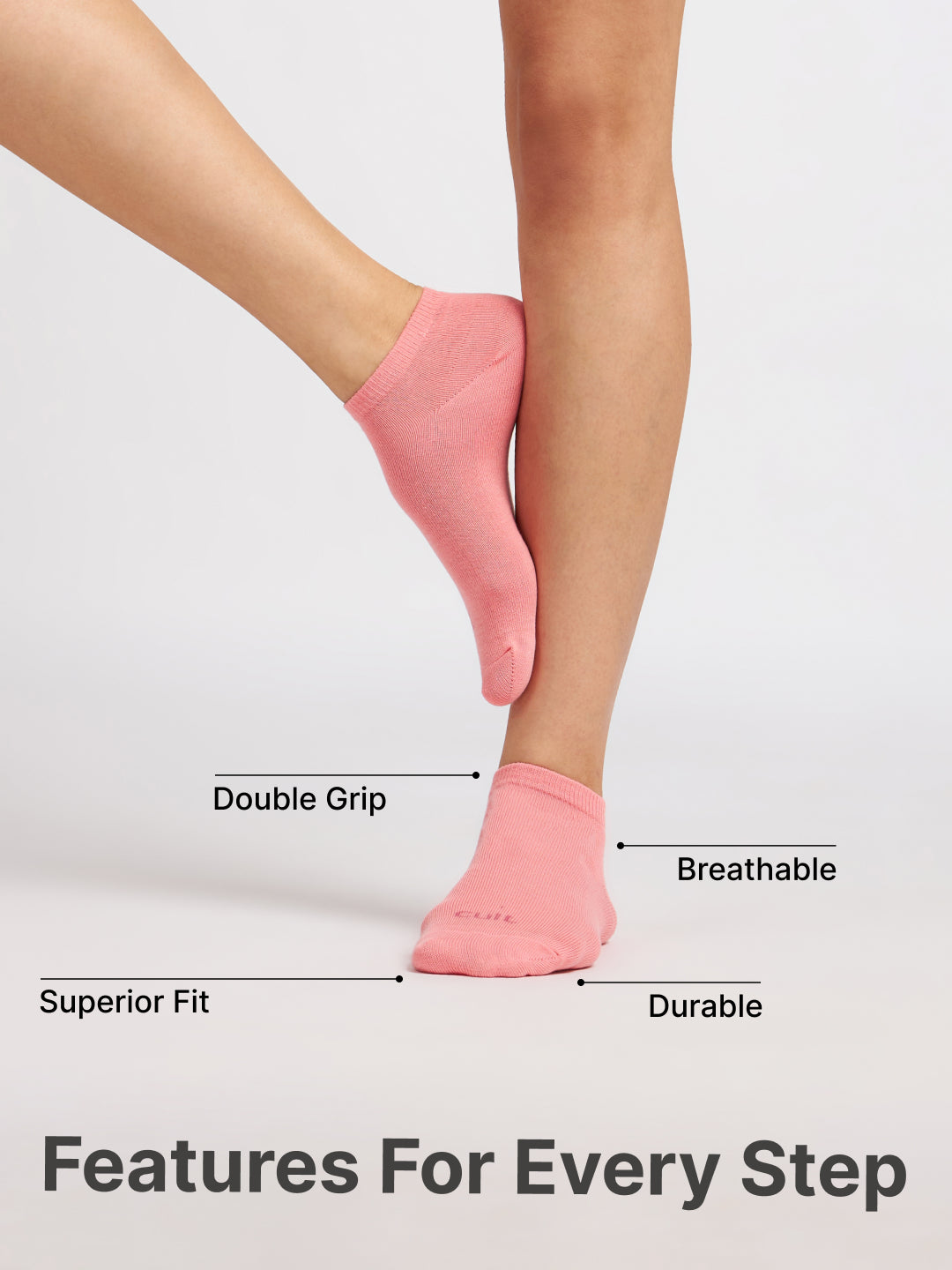 Casual Low Ankle Length Cotton Pack of 3 Pink,Maroon & Purple Socks Women