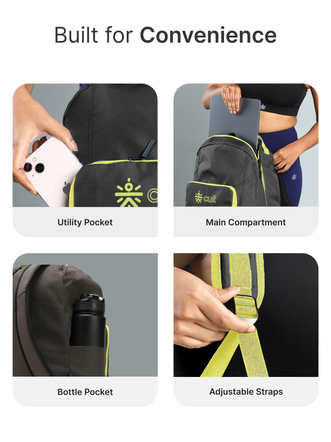 cult Foldable Backpack 25L Olive