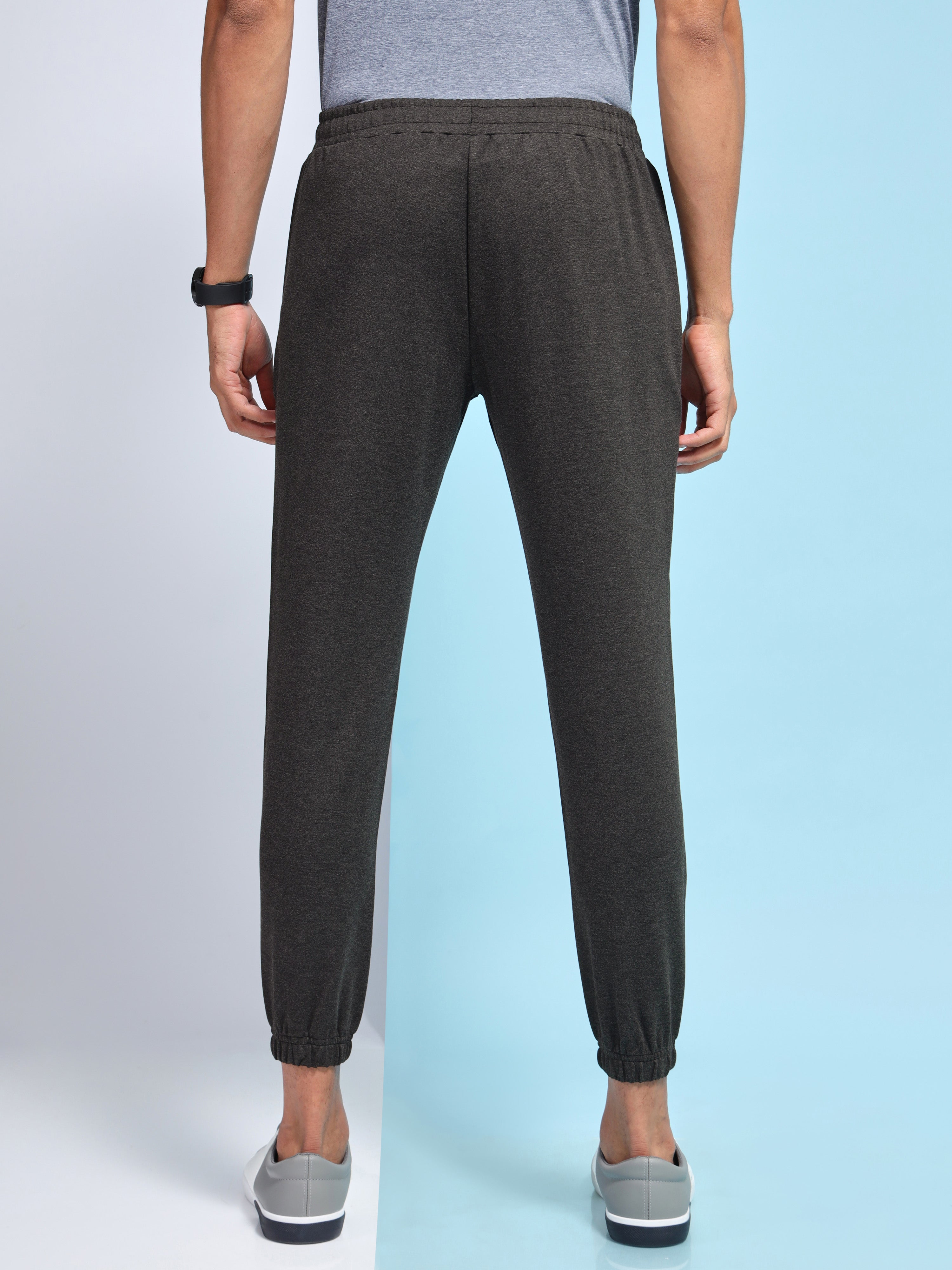 Textured 4 Way Stretch Joggers with Zip Pockets