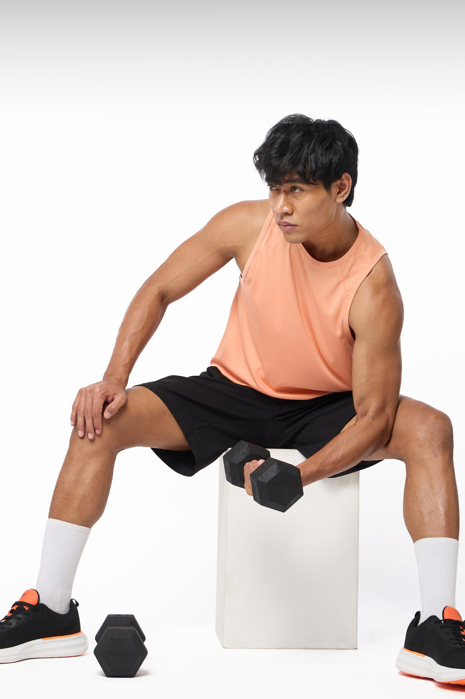 Cult 7.5Kg Hex Dumbbells For Home & Gym Exercises, Set of 2, (Black)