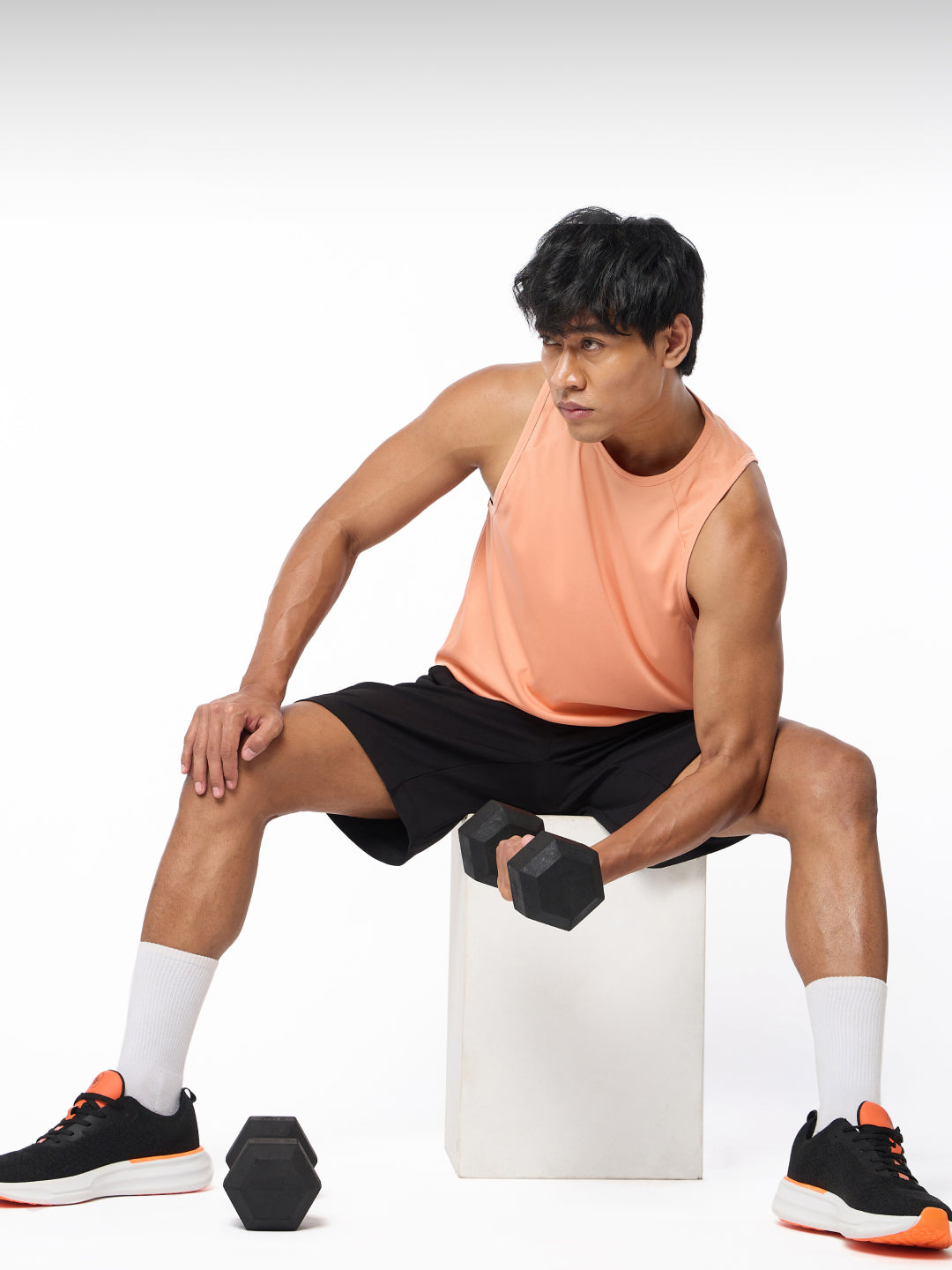 Cult 7.5Kg Hex Dumbbells For Home & Gym Exercises, Set of 2, (Black)