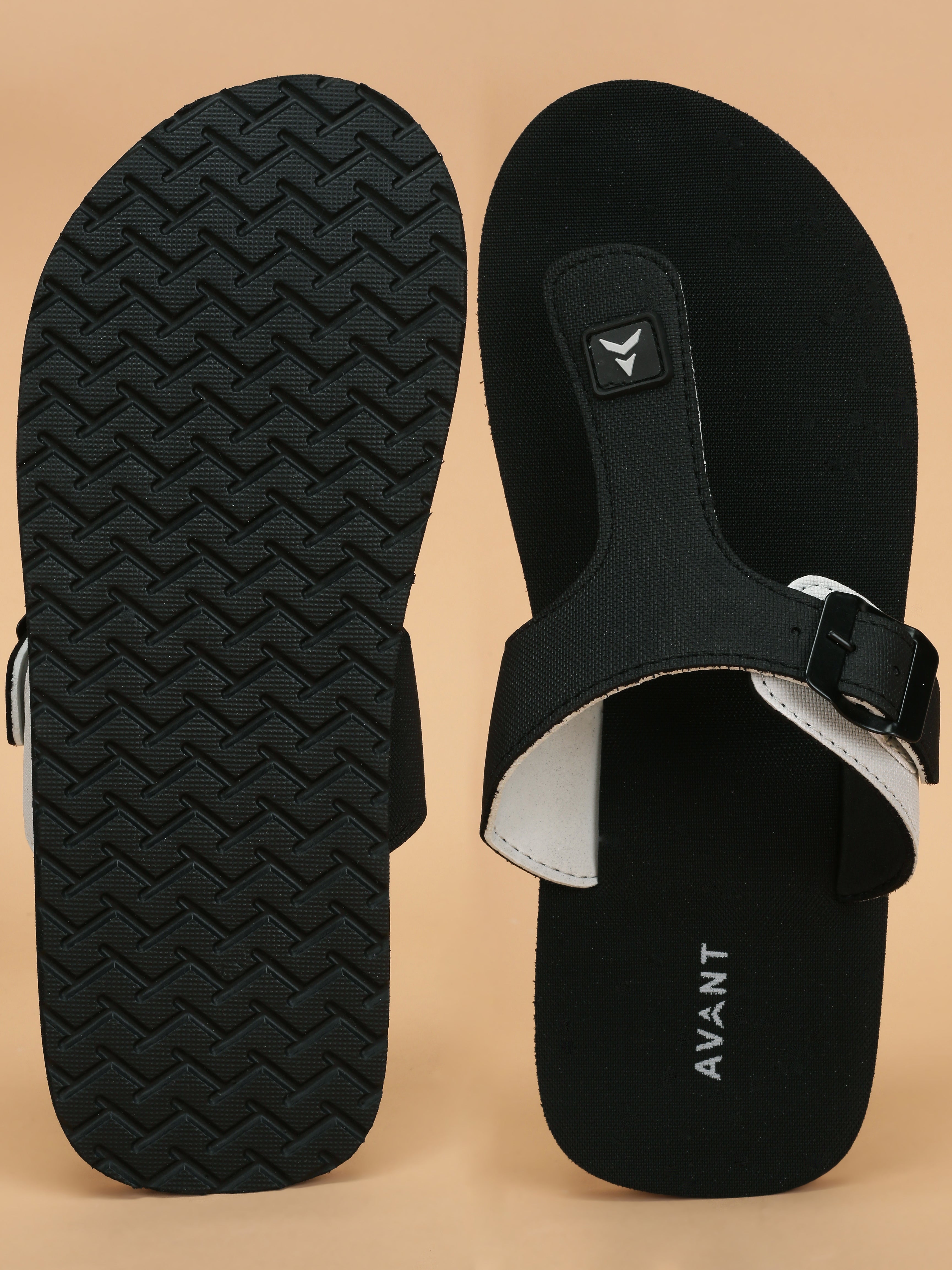 Avant Men's FusionGrip Flip Flops - Black/White
