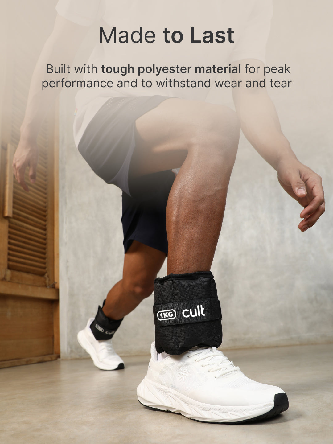 cult Ankle Weight Black Pair of 2 (1 kg each)
