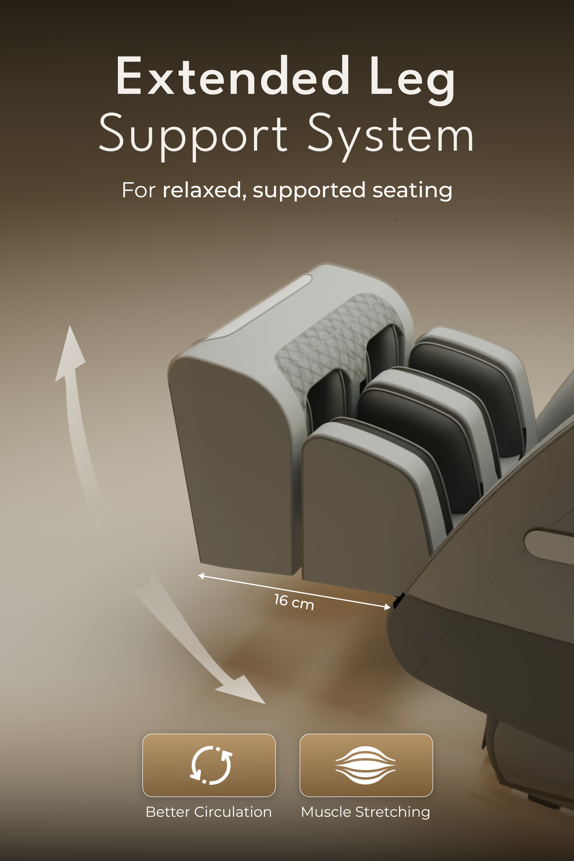 Cult LUXE Massage Chair | Zero Gravity with AI Voice & Bluetooth | 3D Experience | Smart Dial & 18 Preset Programs | Smart Touch Screen