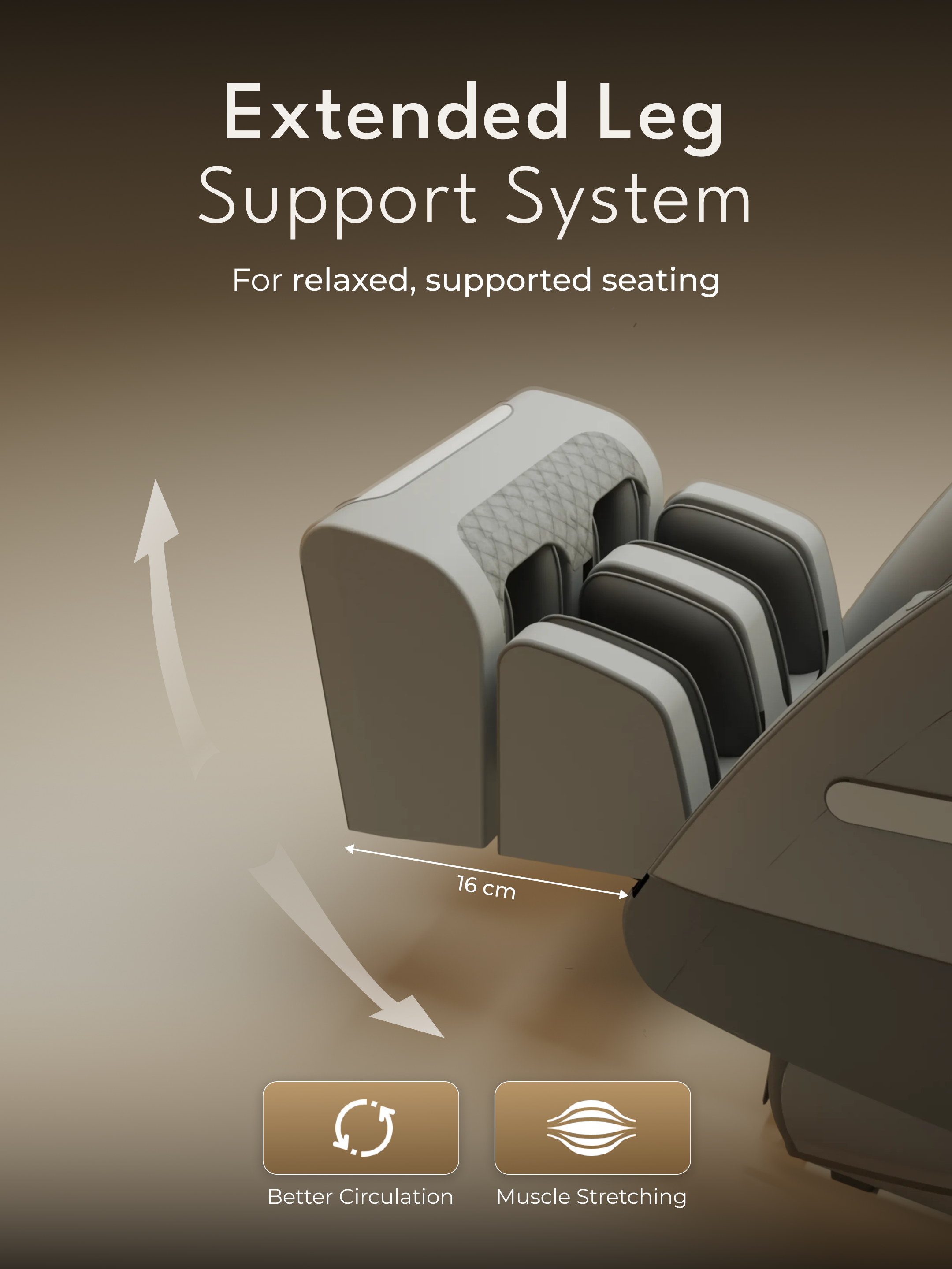 Cult LUXE Massage Chair | Zero Gravity with AI Voice & Bluetooth | 3D Experience | Smart Dial & 18 Preset Programs | Smart Touch Screen