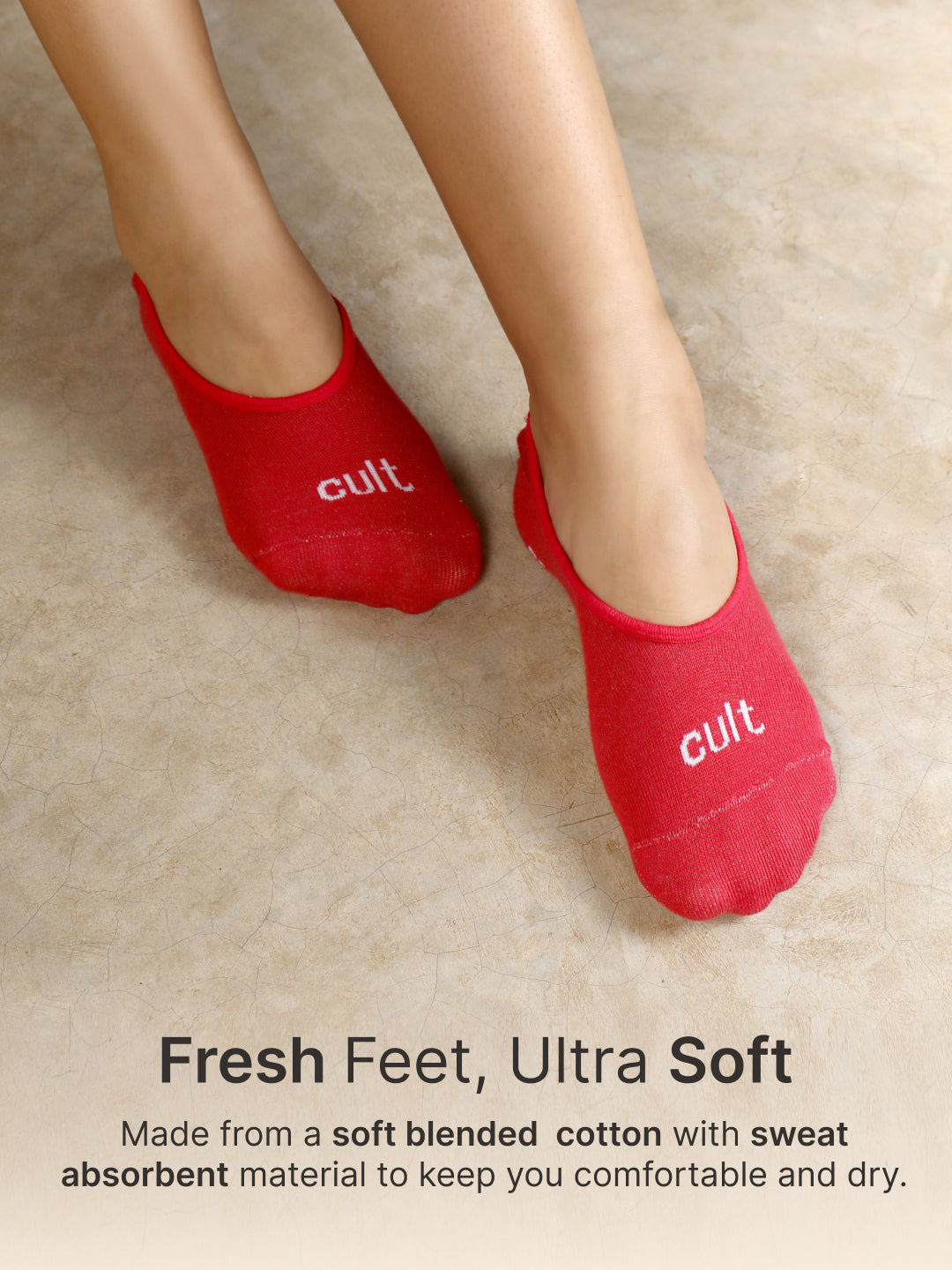 Casual Low Cut Invisible Pack of 3 Berry Red,Pink & Wine Terry Solid Women's Socks