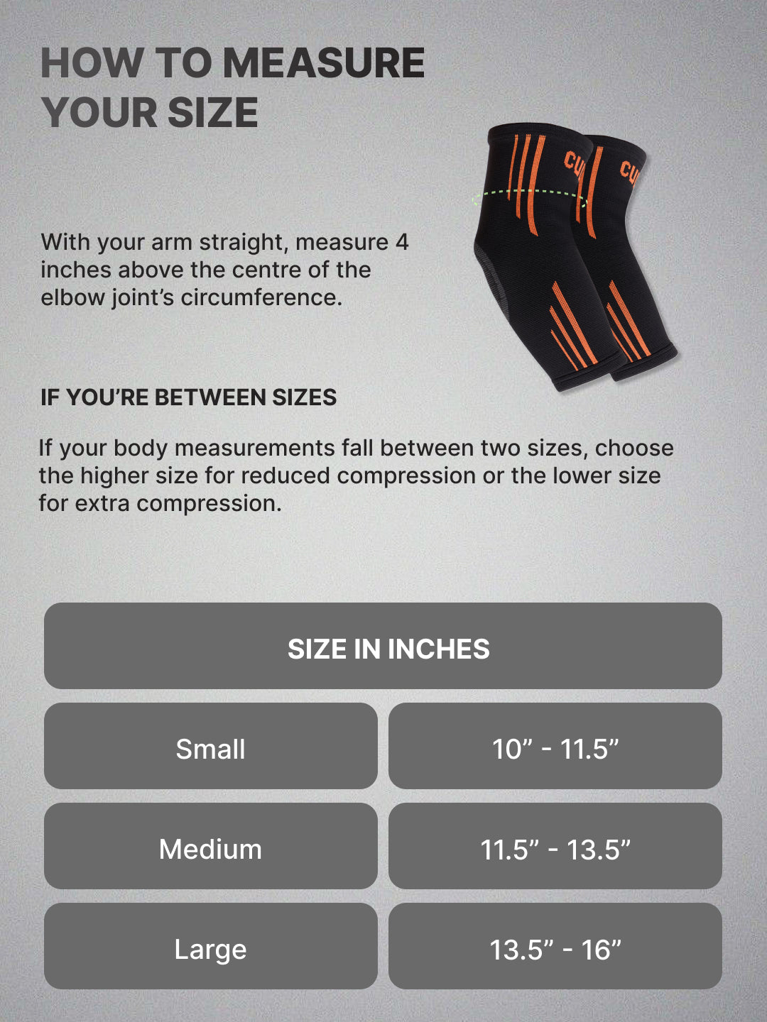 cult Elbow Support Pair For Gym & Exercise Elbow Band For Pain Relief For Men & Women Elbow Support For Sports Black XL