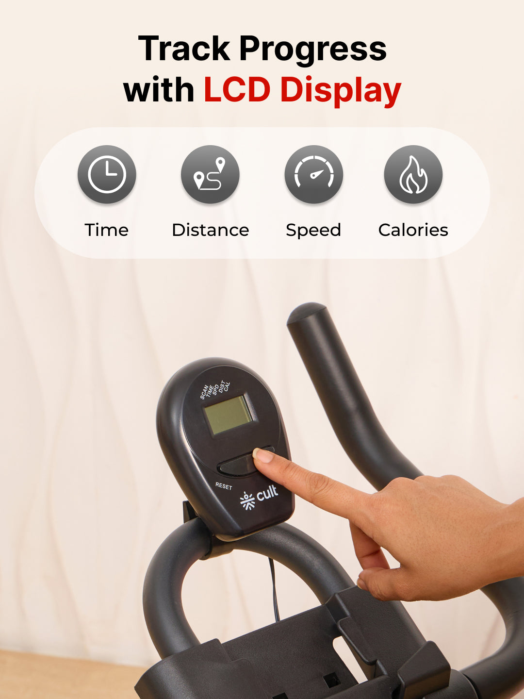 FK7003 Spinbike | 8kg Flywheel | Max Weight: 130Kg | Black (6 months warranty + 6 months extended warranty)