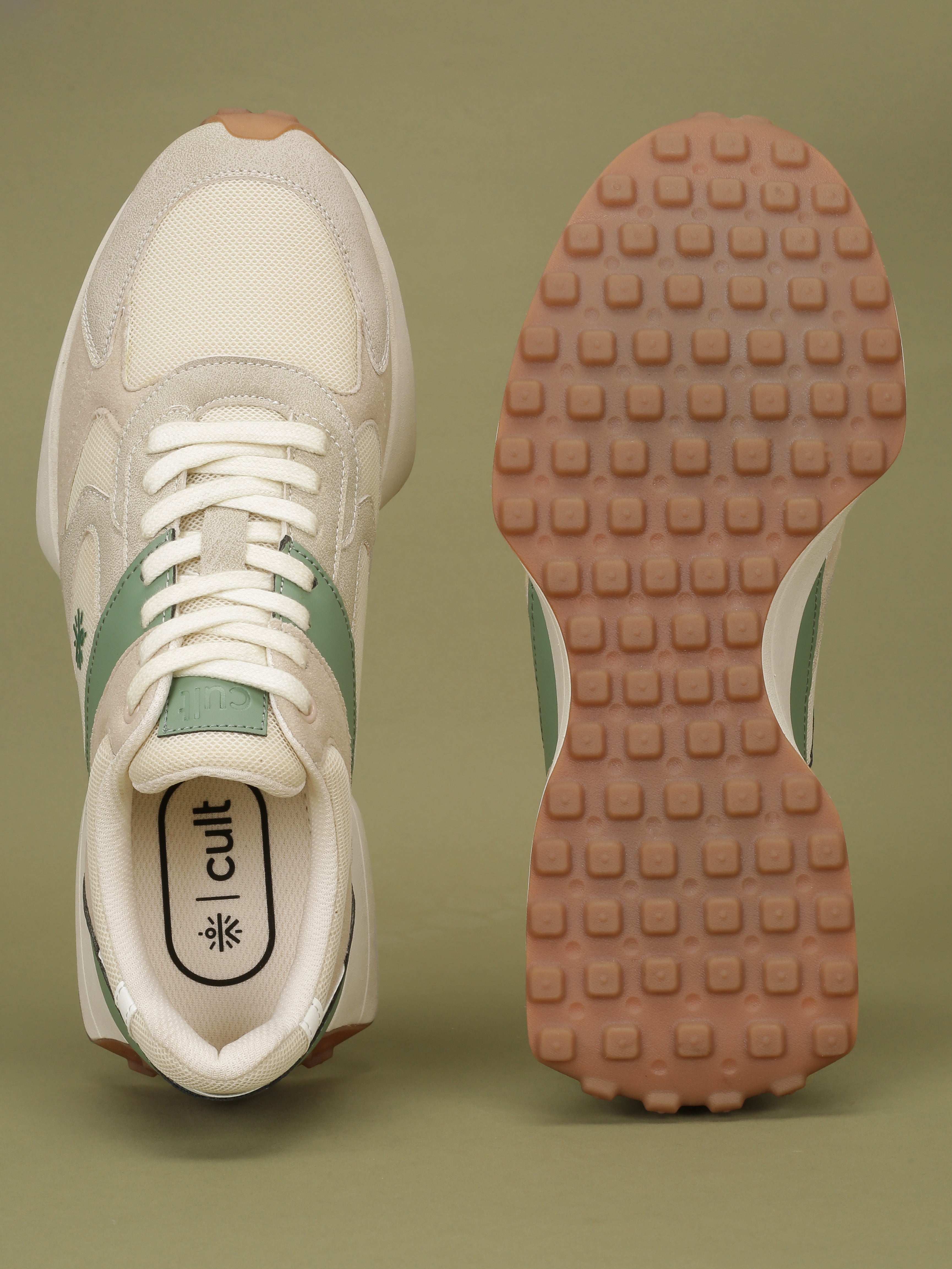 cult Men's EasyBreezy Sneakers - Beige/Olive