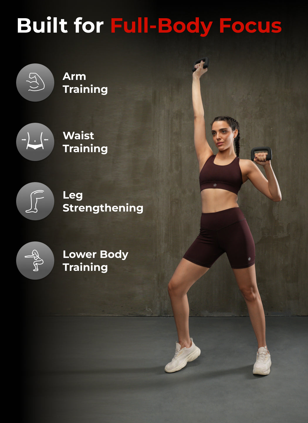 Cult UniFlex 2Kg x 2 Neoprene Hand Dumbbells | Anti-Slip Weights for Aerobics & Home Workouts