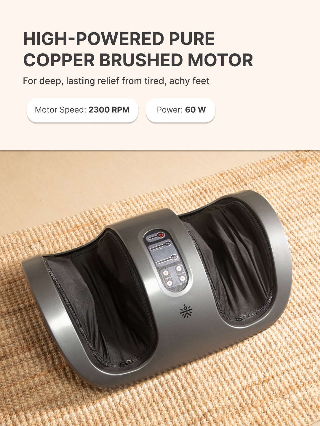 Cult Relax Foot & Leg Massager with Shiatsu Deep Kneading & Vibration Therapy | 4 Automated Programs | Improves Blood Circulation & Relieves Pain.